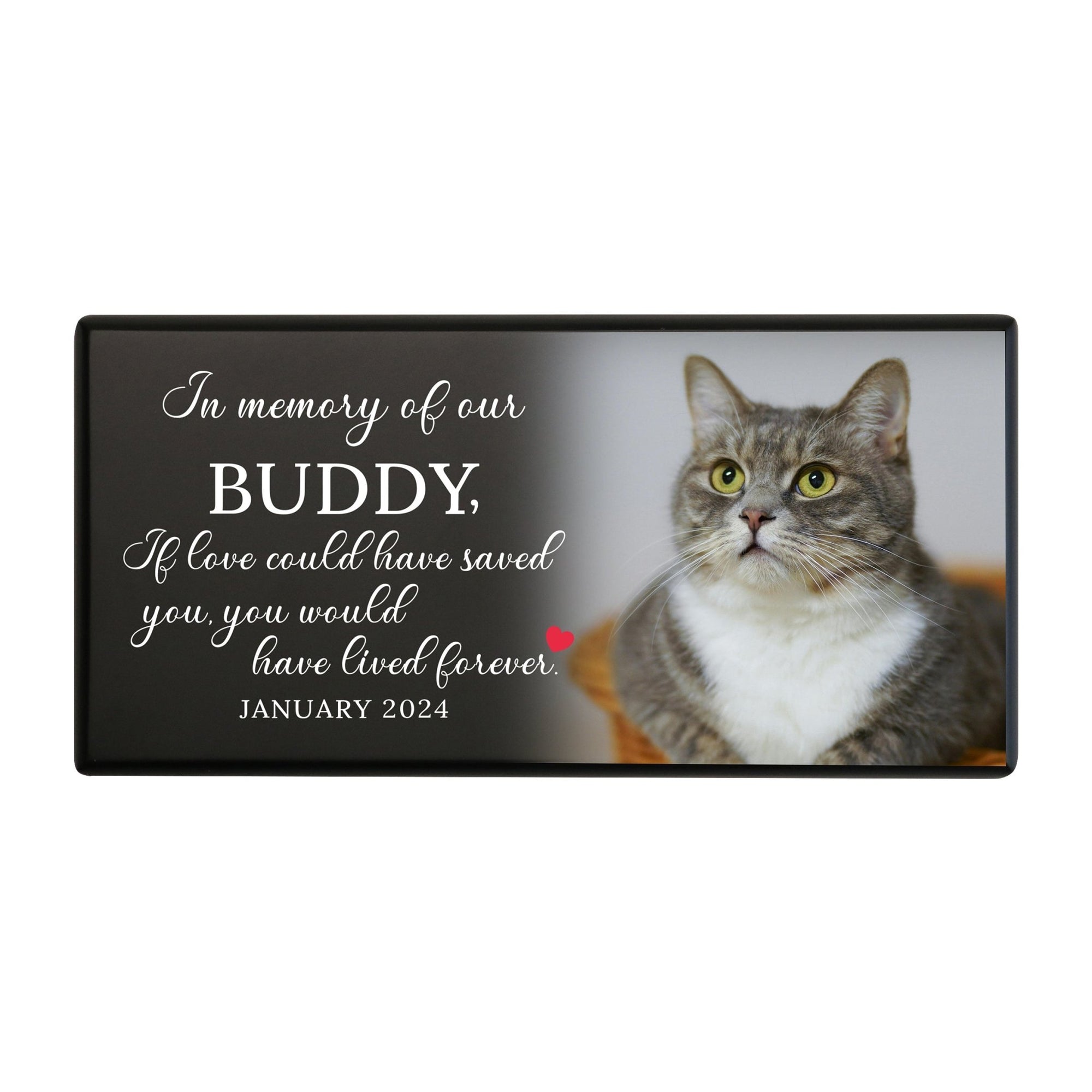 Wooden Pet Urns for Ashes – Custom Engraved Pet Urn Box with Photo Frame - If Love Could Have Saved - LifeSong Milestones