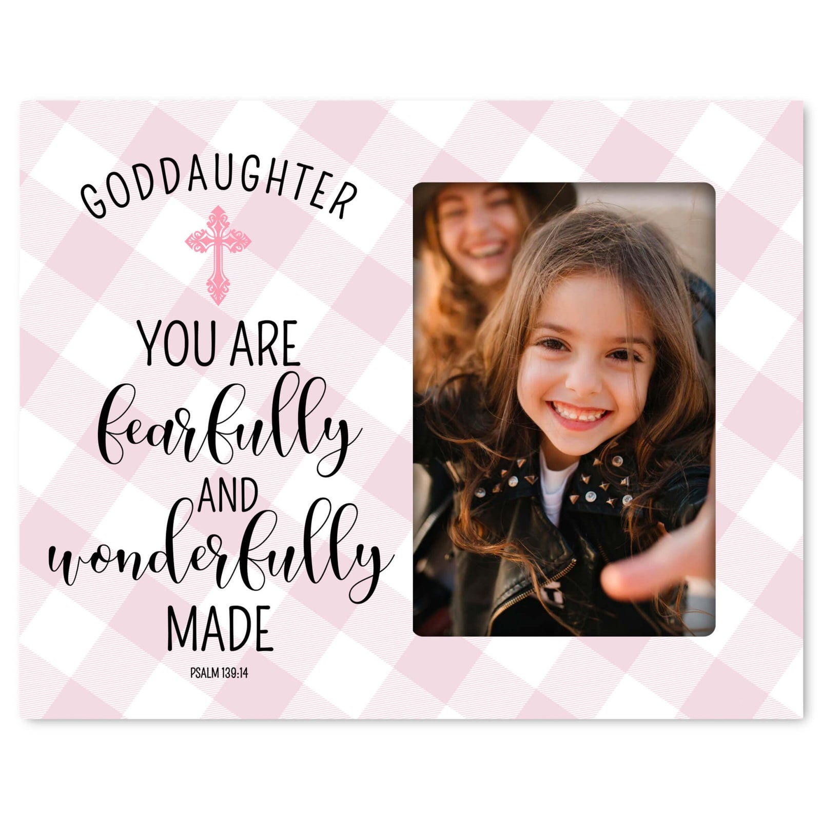 Wooden Picture Frame for Goddaughter - LifeSong Milestones