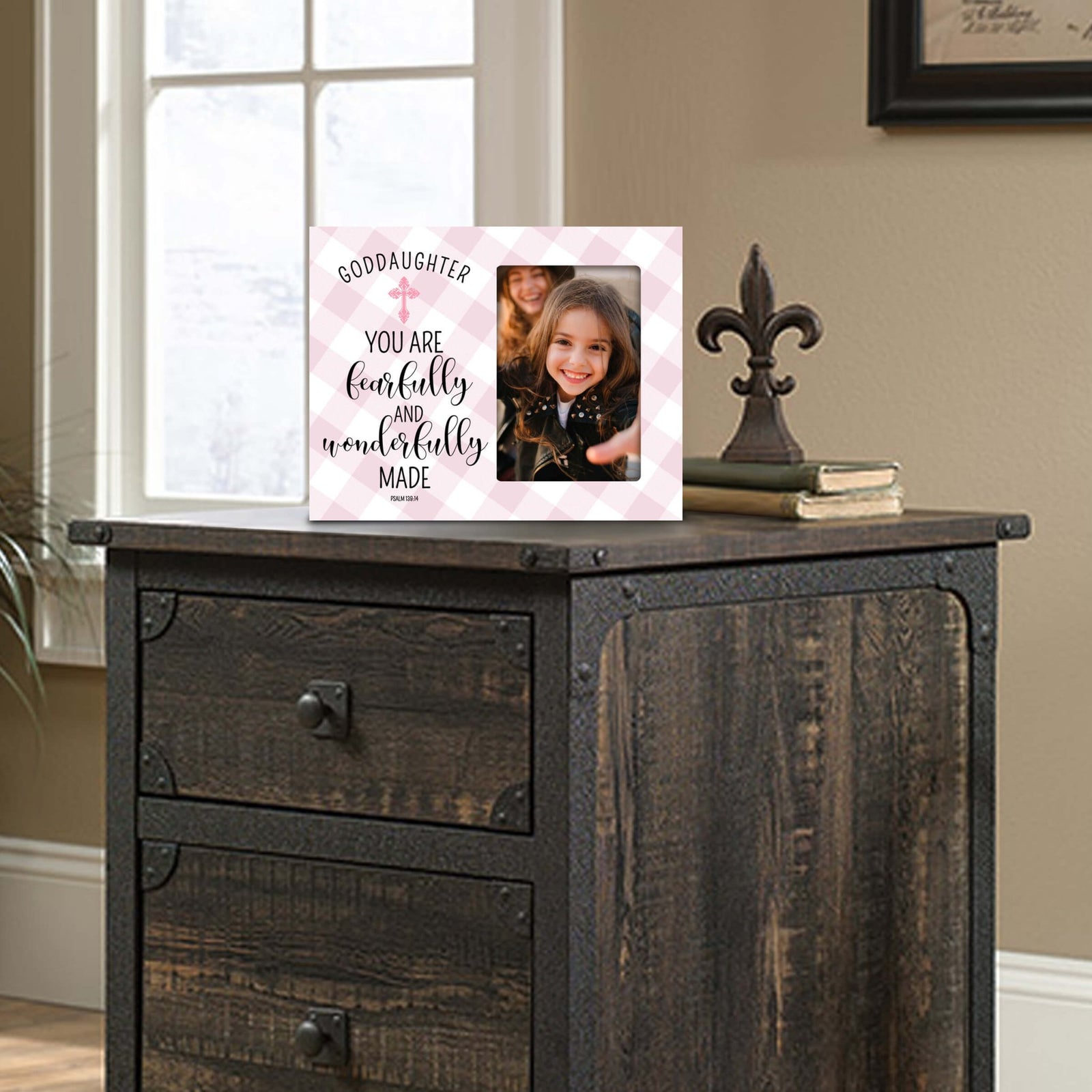 Wooden Picture Frame for Goddaughter - LifeSong Milestones