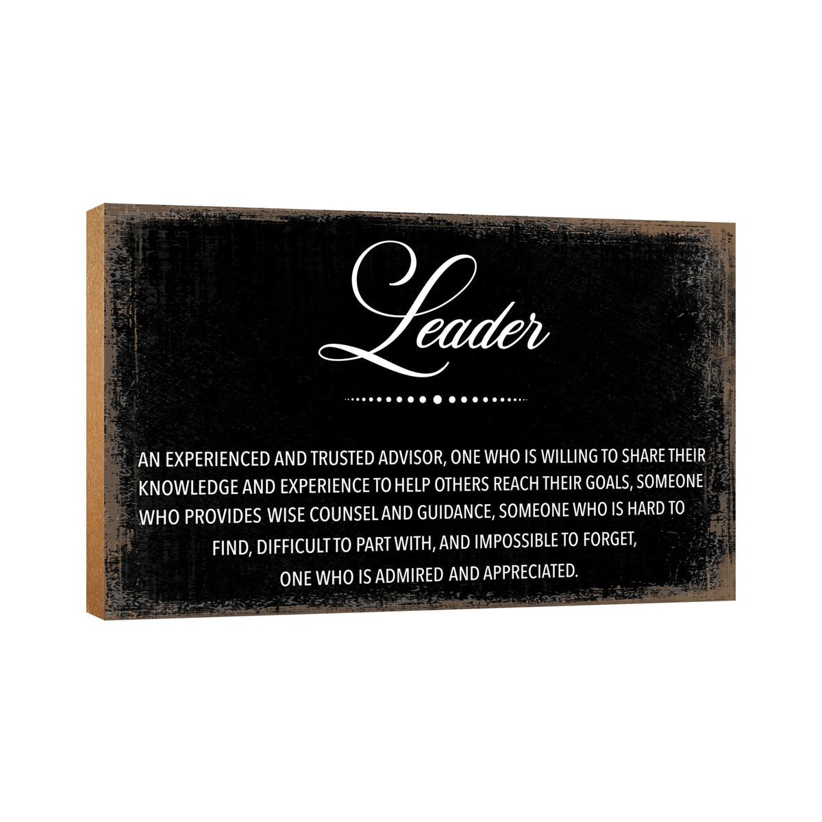 Wooden Shelf and Table Top Office Decor Gift for Boss - LifeSong Milestones