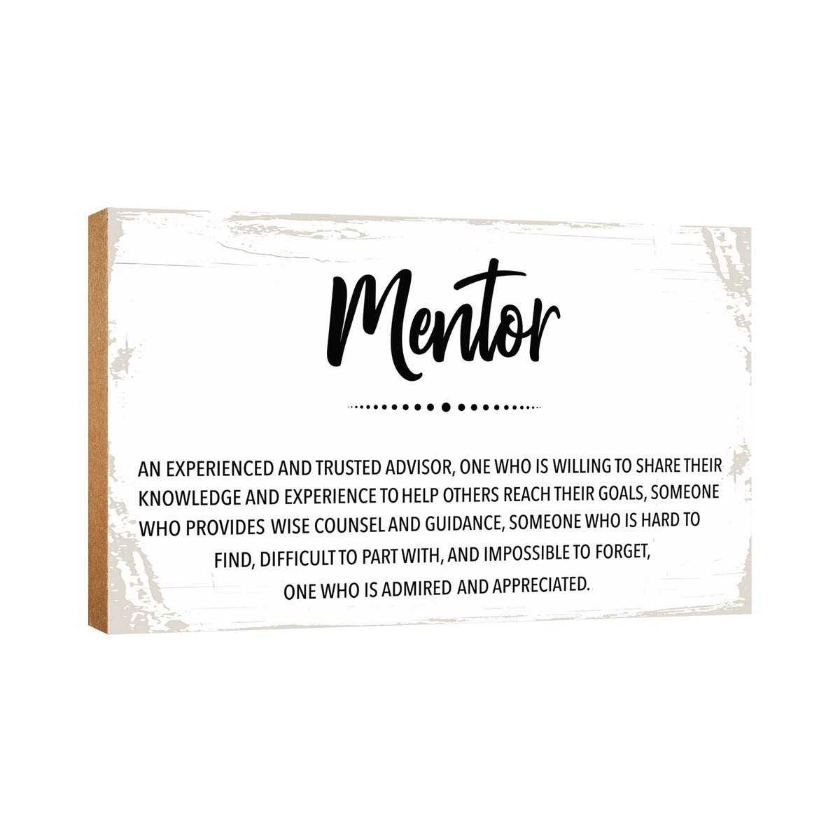 Wooden Shelf and Table Top Office Decor Gift for Boss - LifeSong Milestones