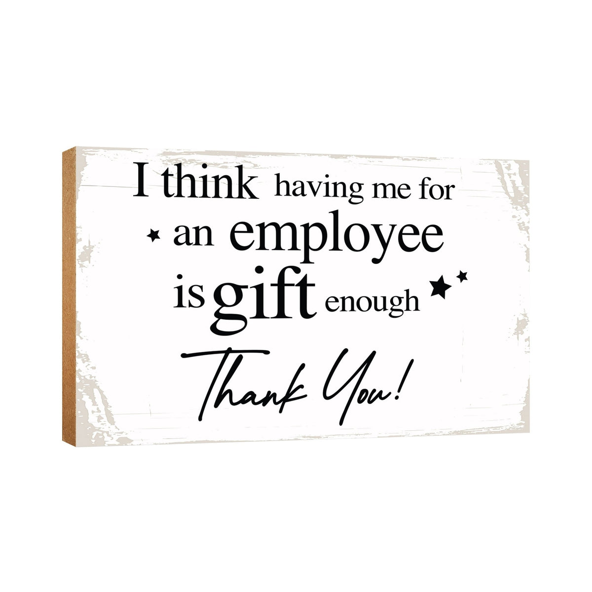 Wooden Shelf and Table Top Office Decor Gift for Boss - LifeSong Milestones