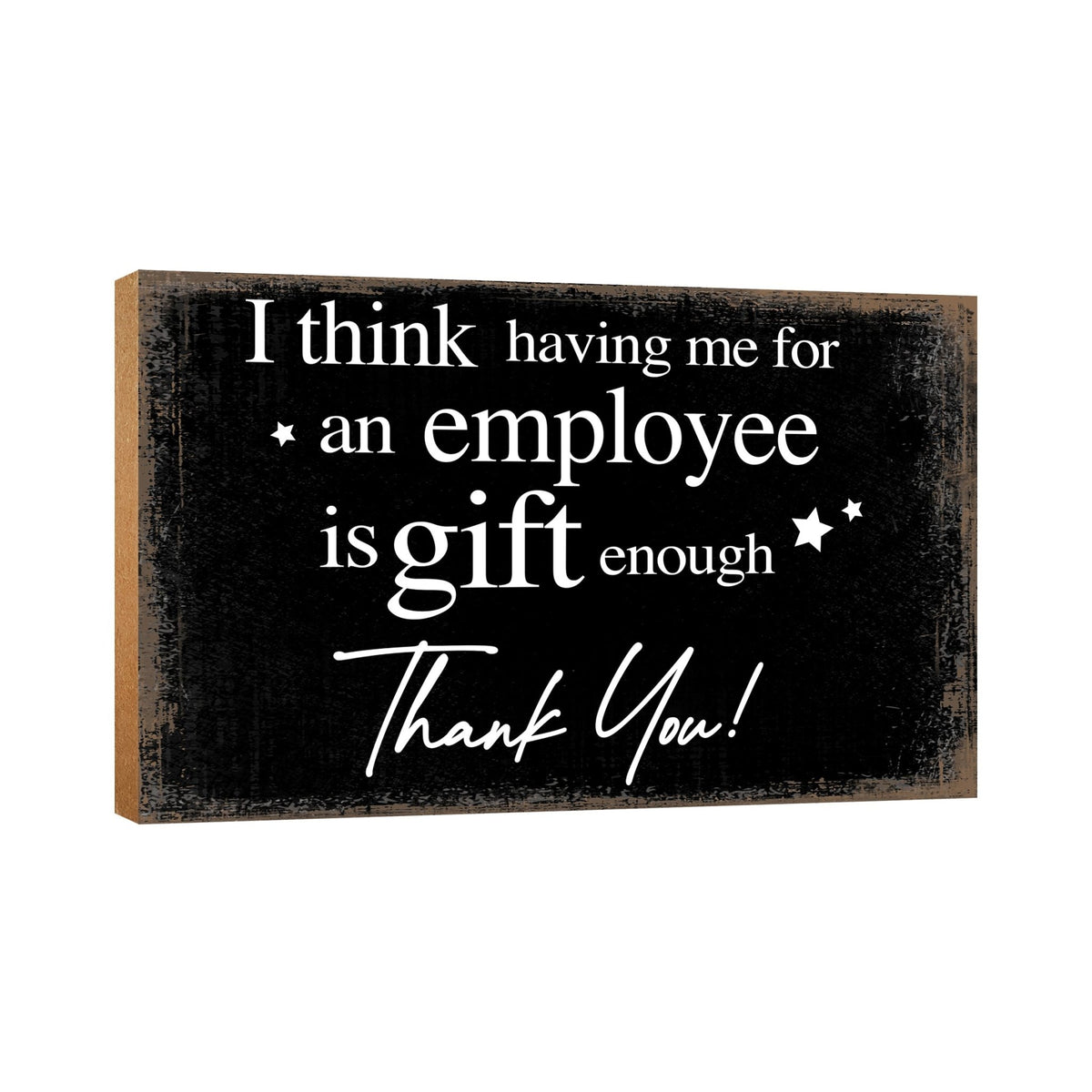 Wooden Shelf and Table Top Office Decor Gift for Boss - LifeSong Milestones