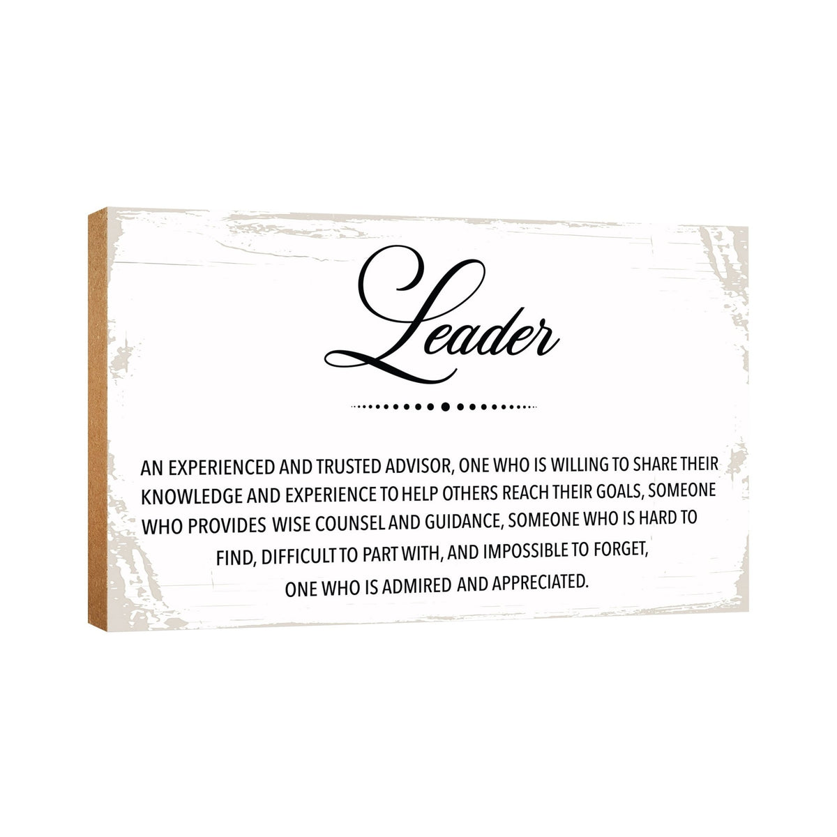 Wooden Shelf and Table Top Office Decor Gift for Boss - LifeSong Milestones