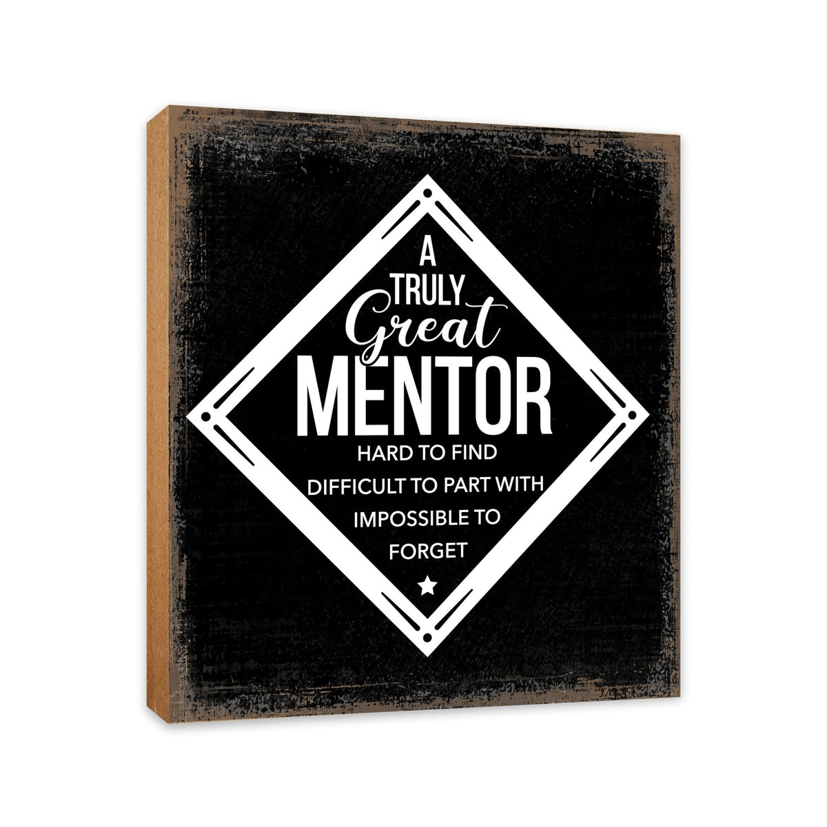 Wooden Shelf Décor and Tabletop Signs for Boss or Mentor - LifeSong Milestones