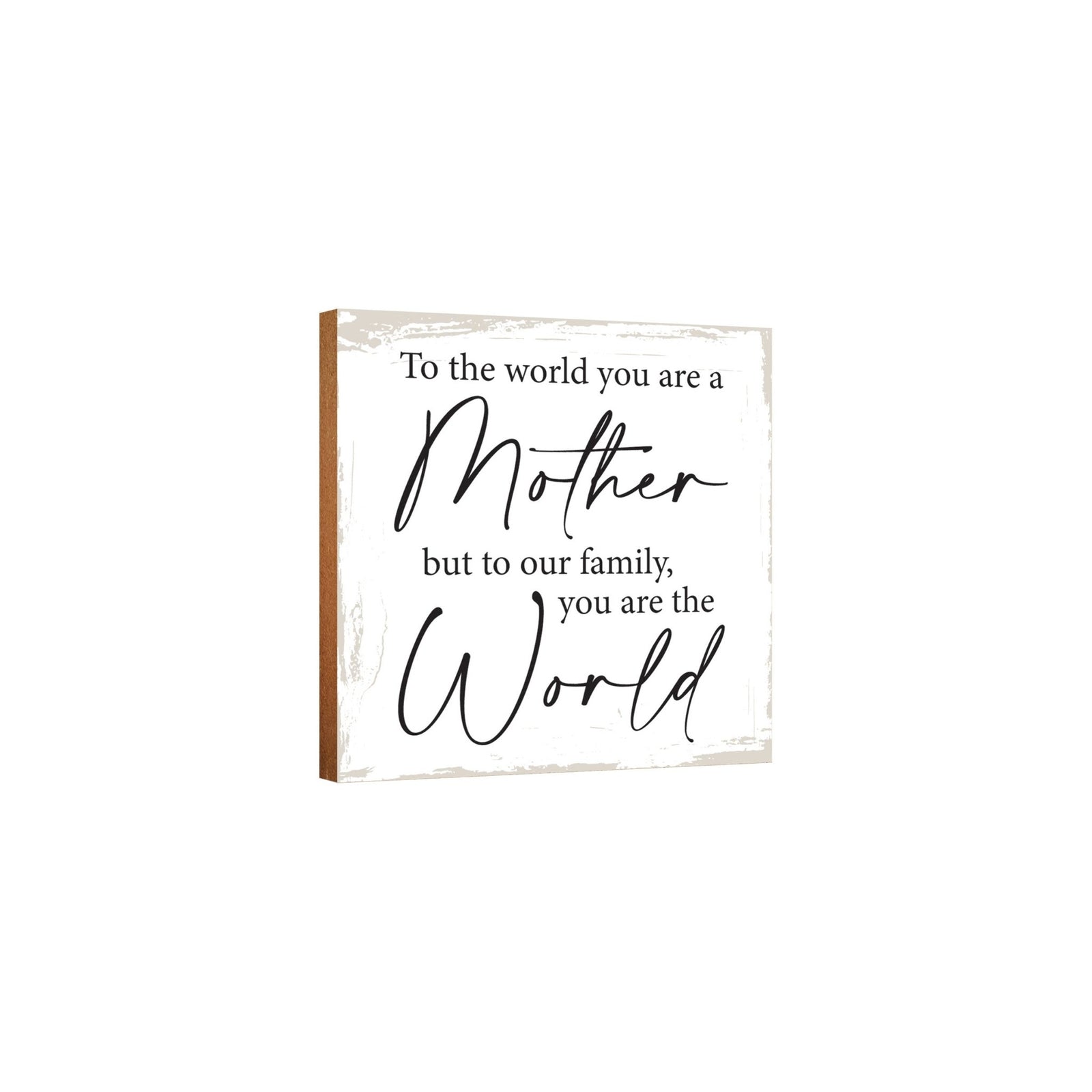 Wooden Shelf Decor and Tabletop Signs Gift for Mother’s Day - LifeSong Milestones