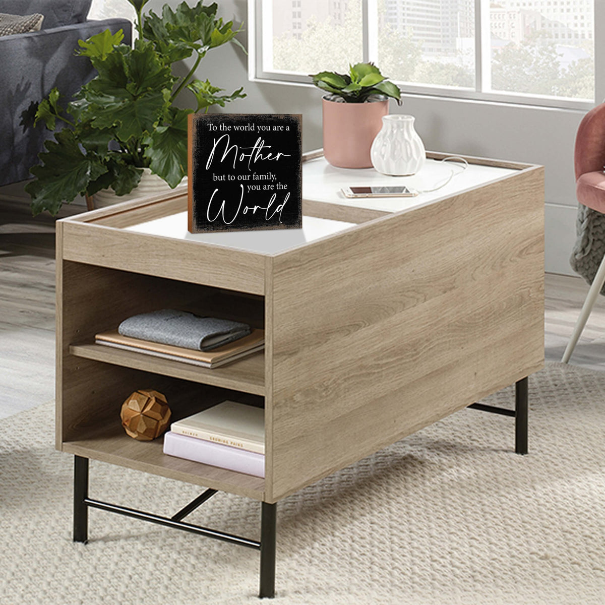 Wooden Shelf Decor and Tabletop Signs Gift for Mother’s Day - LifeSong Milestones