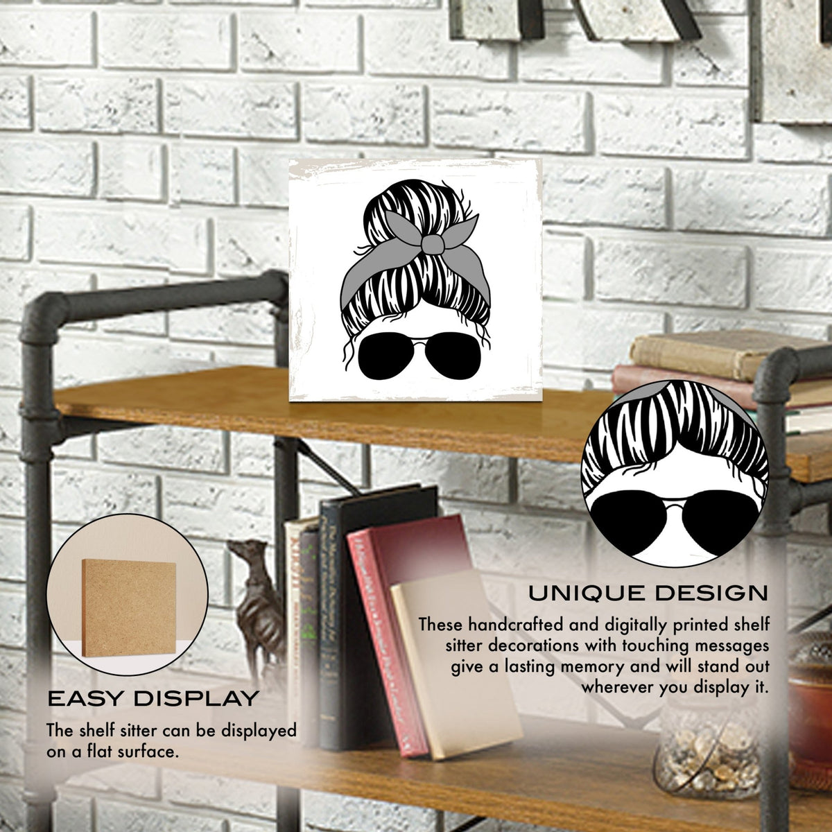 Wooden Shelf Decor and Tabletop Signs Gift for Mother’s Day - LifeSong Milestones