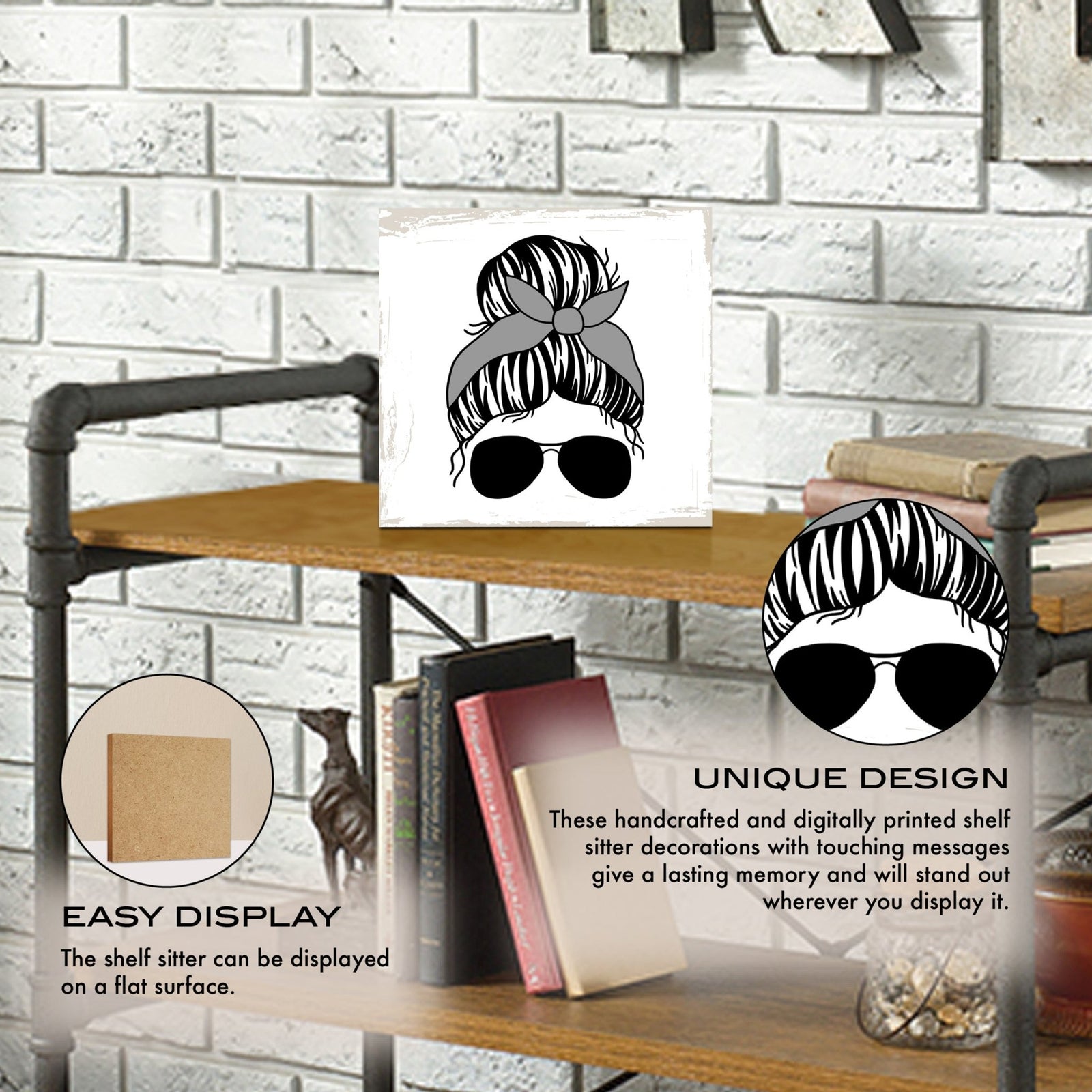 Wooden Shelf Decor and Tabletop Signs Gift for Mother’s Day - LifeSong Milestones