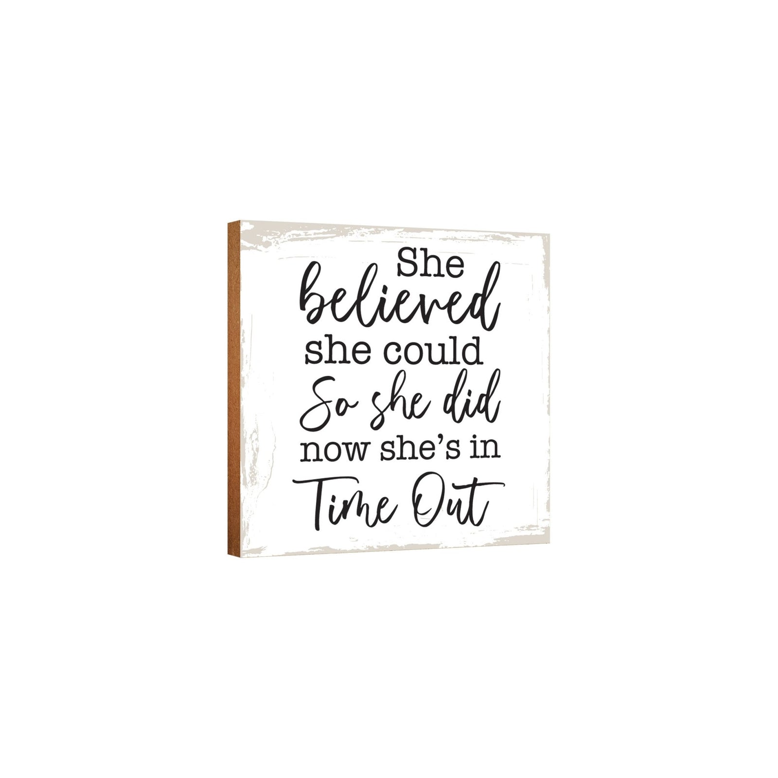 Wooden Shelf Decor and Tabletop Signs Gift for Mother’s Day - LifeSong Milestones