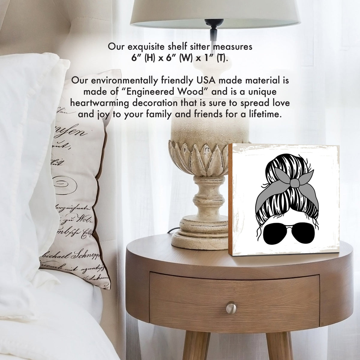 Wooden Shelf Decor and Tabletop Signs Gift for Mother’s Day - LifeSong Milestones