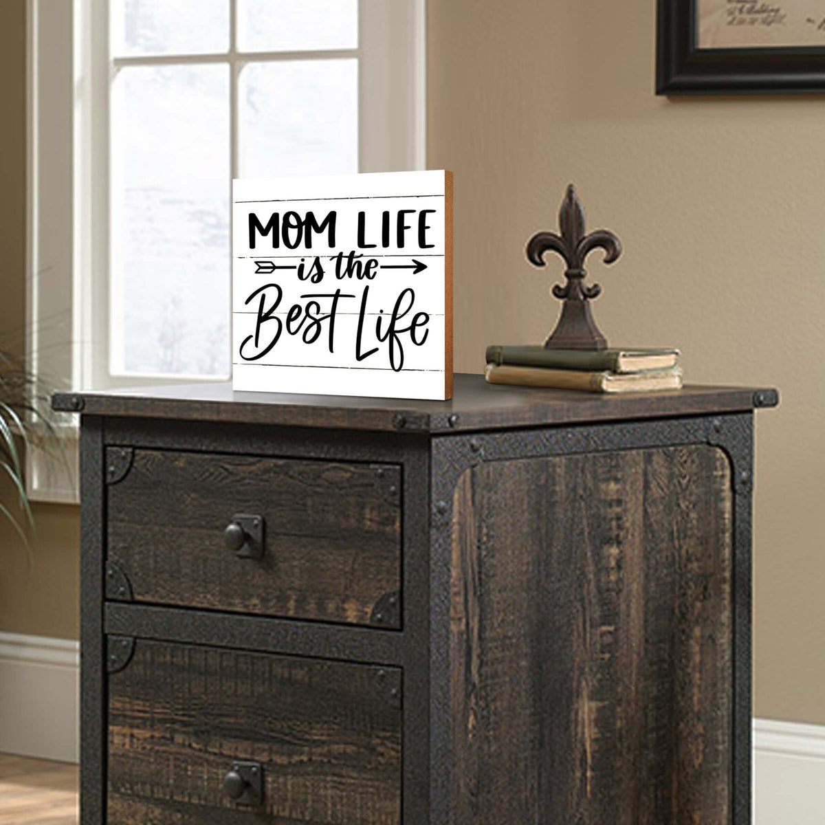 Wooden Shelf Decor and Tabletop Signs Gift for Mother’s Day - LifeSong Milestones