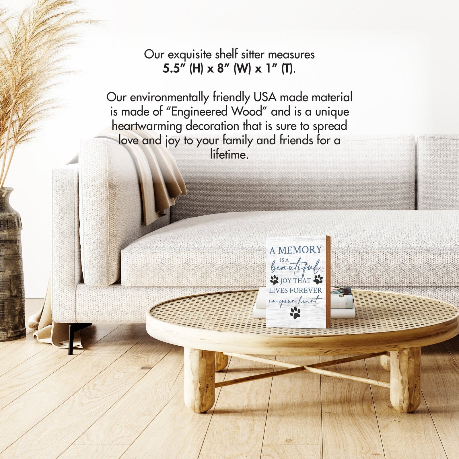 Wooden Shelf Decor and Tabletop Signs with Pet Verses - Beautiful Joy - LifeSong Milestones