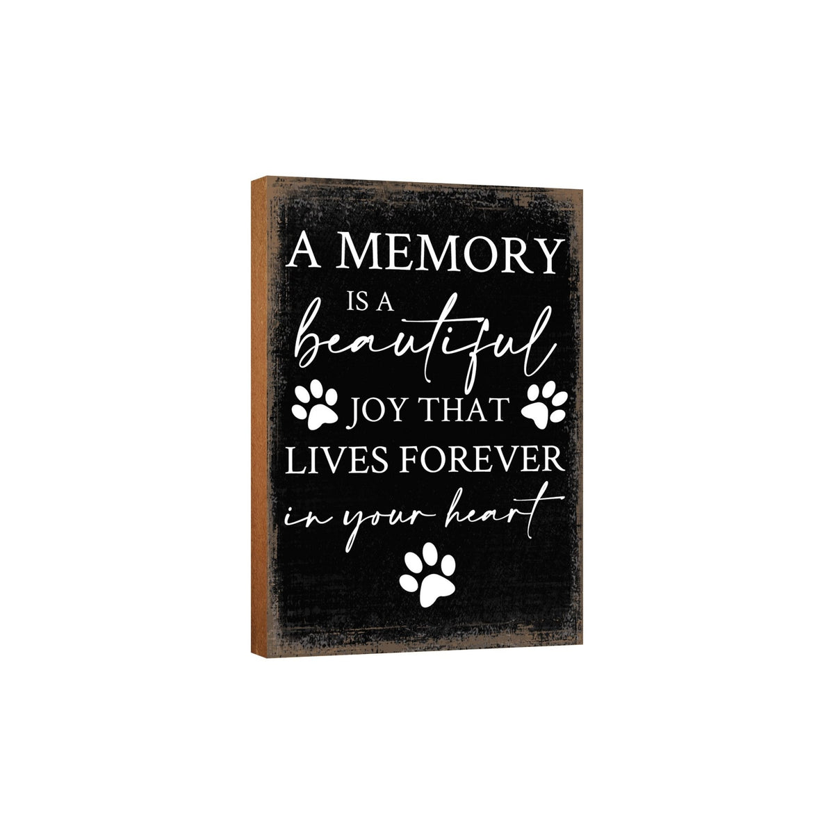 Wooden Shelf Decor and Tabletop Signs with Pet Verses - Beautiful Joy - LifeSong Milestones