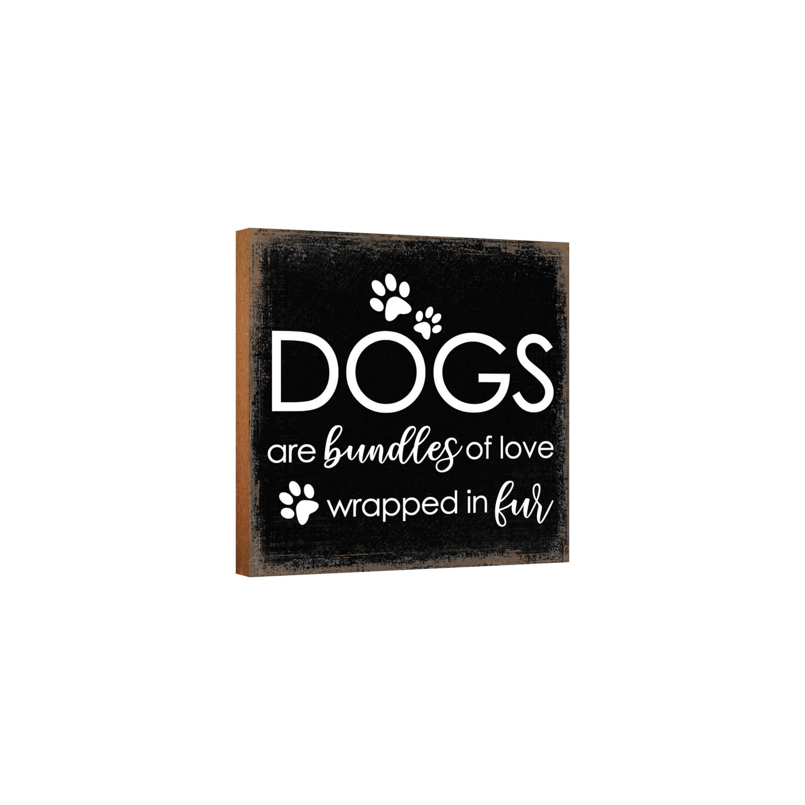 Wooden Shelf Decor and Tabletop Signs with Pet Verses - Bundles of Love - LifeSong Milestones