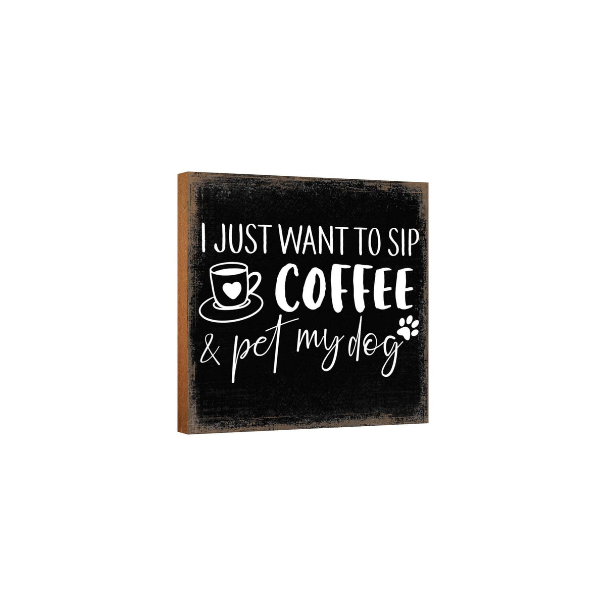 Wooden Shelf Decor and Tabletop Signs with Pet Verses - Pet My Dog - LifeSong Milestones