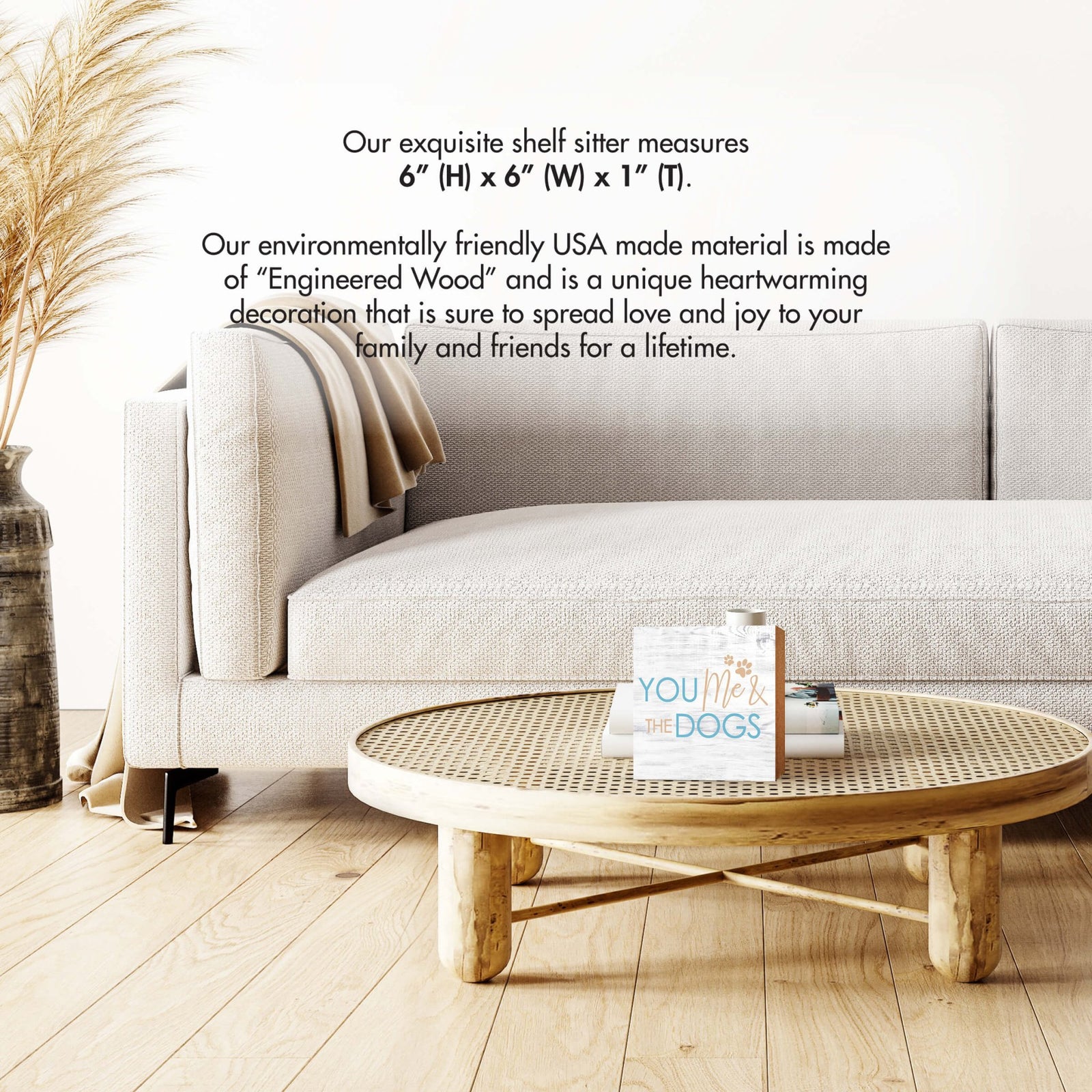 Wooden Shelf Decor and Tabletop Signs with Pet Verses - You Me & My Dogs - LifeSong Milestones