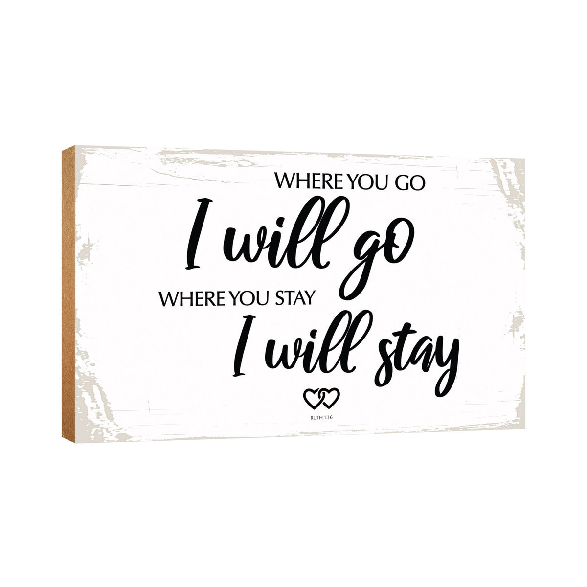 Wooden Table Top and Shelf Décor Gift for Husband or Boyfriend - LifeSong Milestones