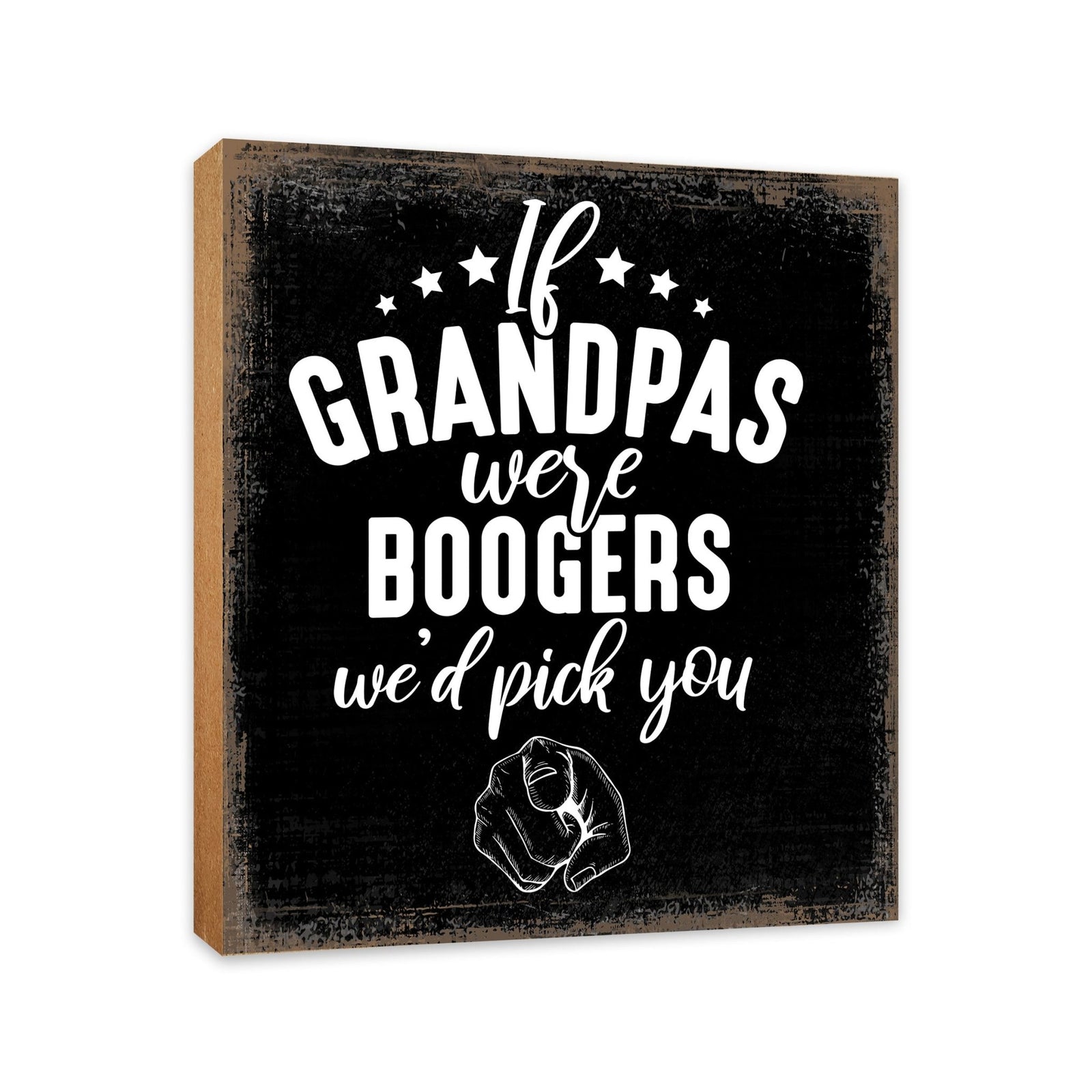 Wooden Table Top and Shelf Home Décor Gift for Grandfather - LifeSong Milestones