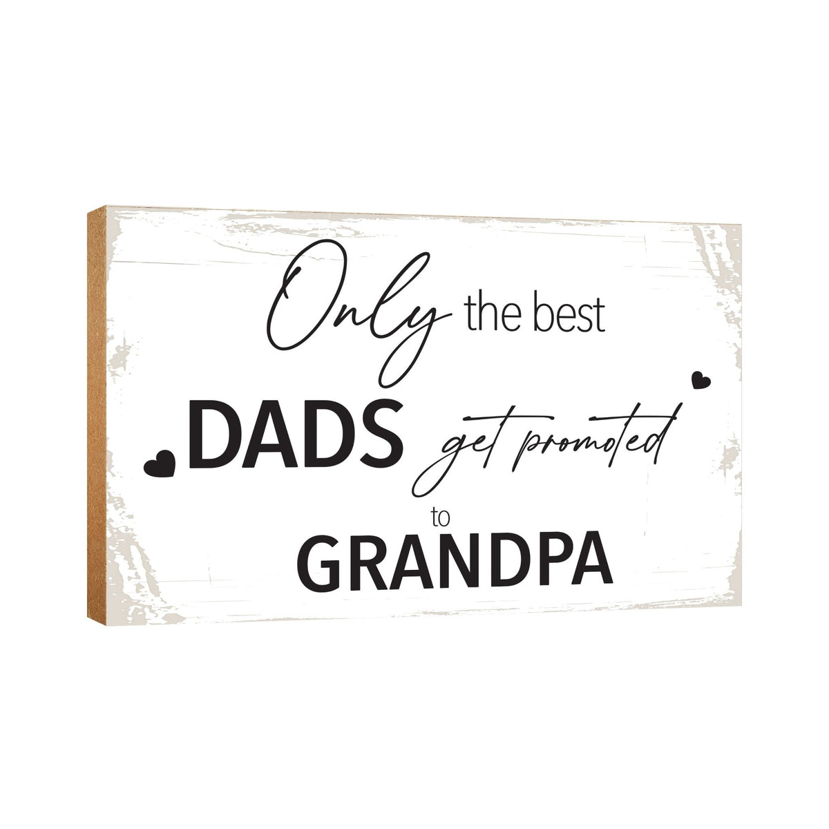 Wooden Table Top and Shelf Home Décor Gift for Grandfather - LifeSong Milestones
