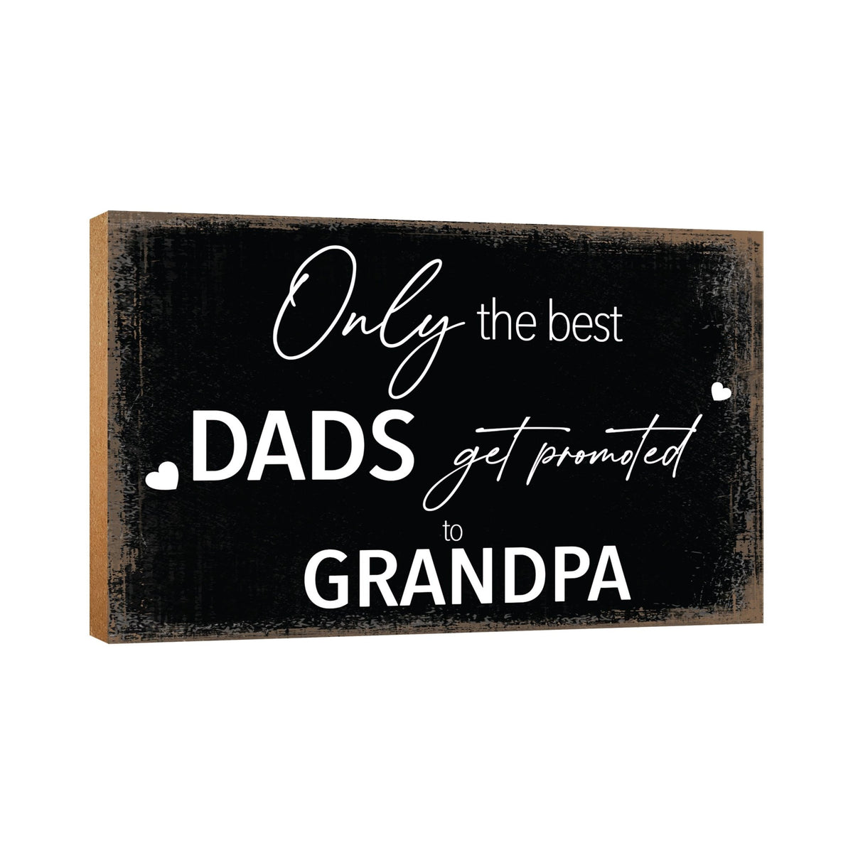 Wooden Table Top and Shelf Home Décor Gift for Grandfather - LifeSong Milestones