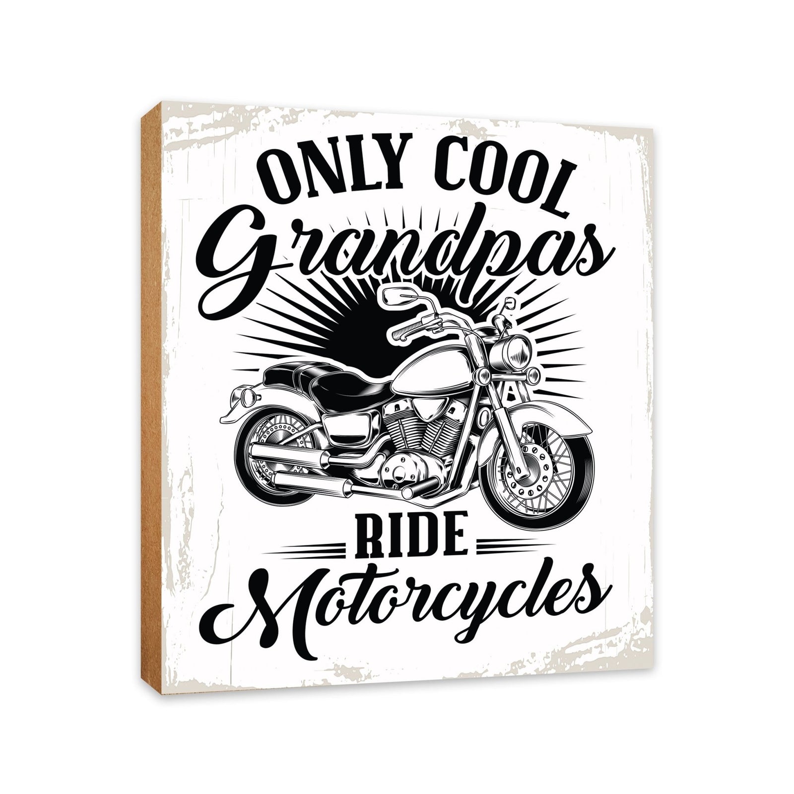 Wooden Table Top and Shelf Home Décor Gift for Grandfather - LifeSong Milestones