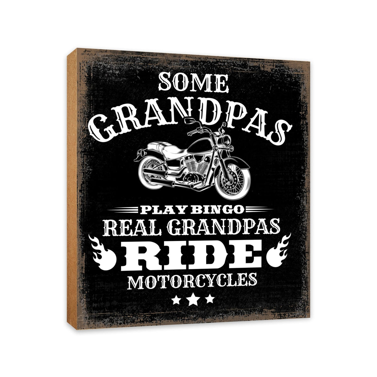 Wooden Table Top and Shelf Home Décor Gift for Grandfather - LifeSong Milestones