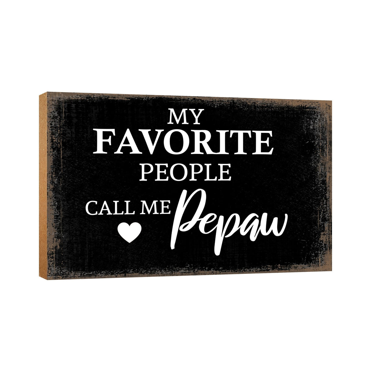 Wooden Table Top and Shelf Home Décor Gift for Grandfather - My Favorite People - LifeSong Milestones