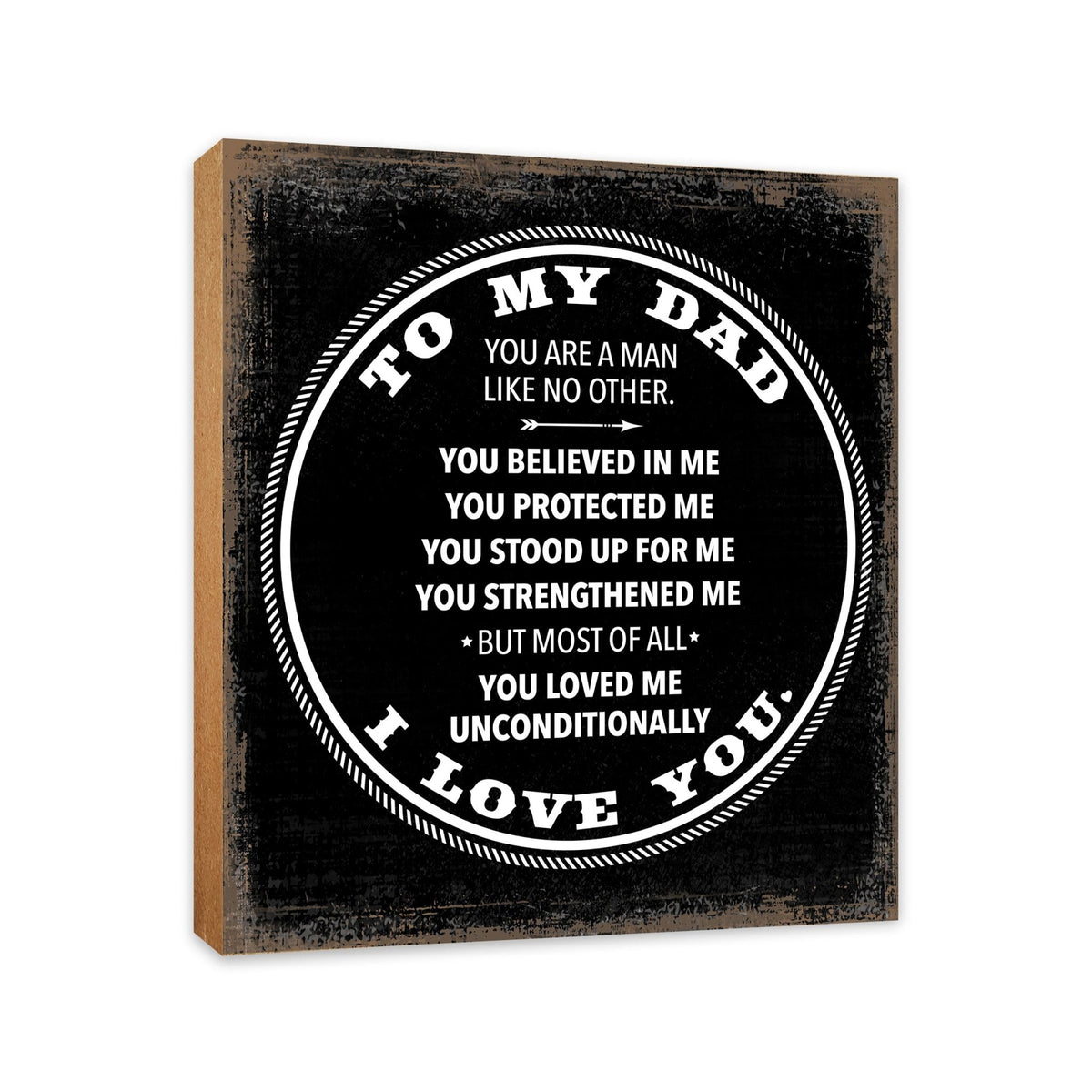 Wooden Unique Shelf Décor and Table top Gift for Dad - LifeSong Milestones