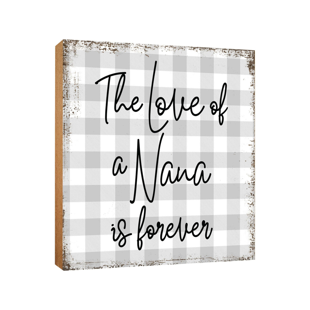 Wooden Unique Shelf Decor and Table Top Signs for Grandmother - The Loved Of A - LifeSong Milestones