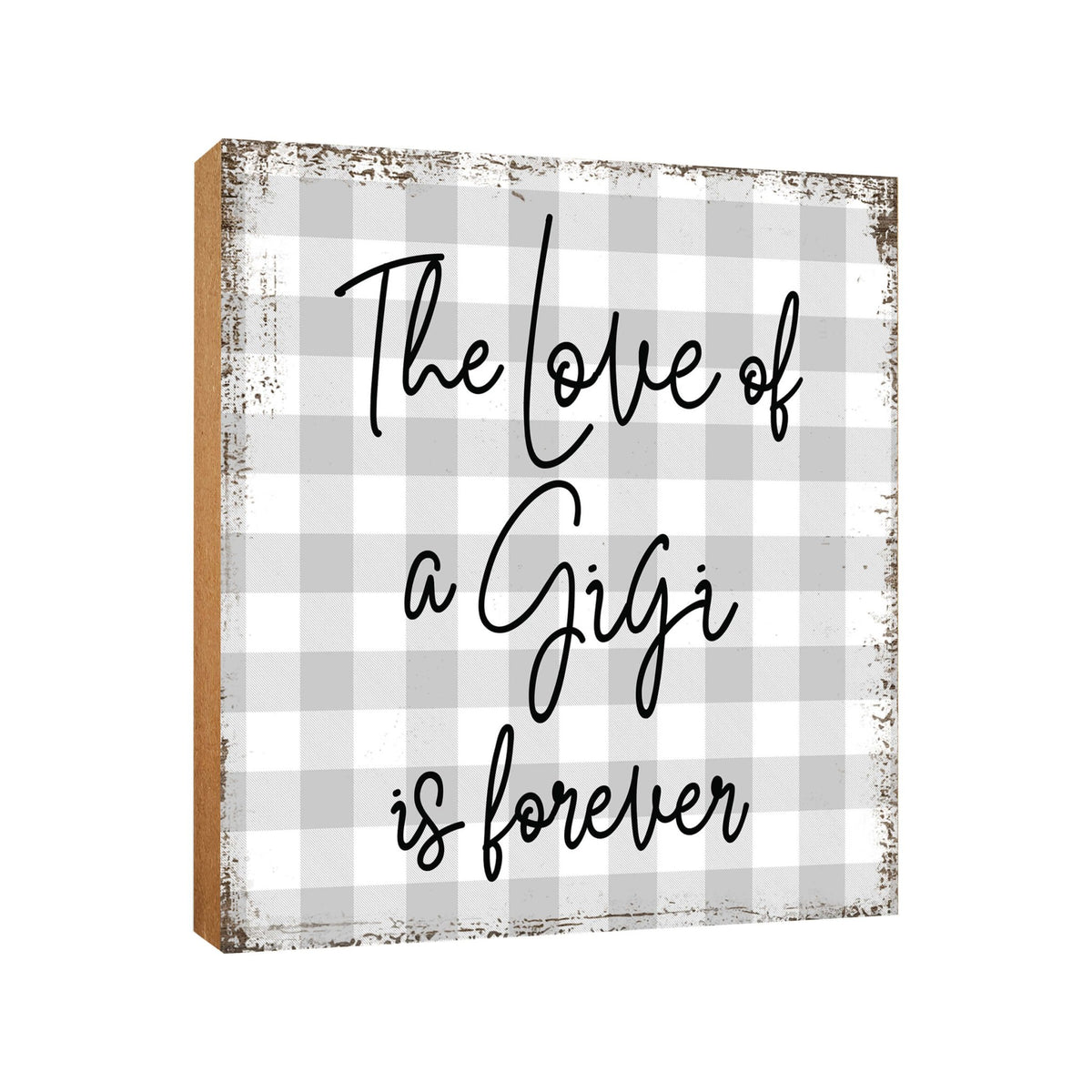 Wooden Unique Shelf Decor and Table Top Signs for Grandmother - The Loved Of A - LifeSong Milestones