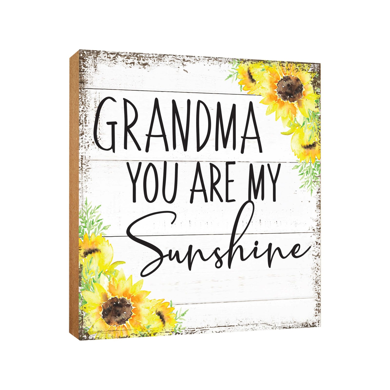 Wooden Unique Shelf Decor and Table Top Signs for Grandmother - You Are My Sunshine - LifeSong Milestones