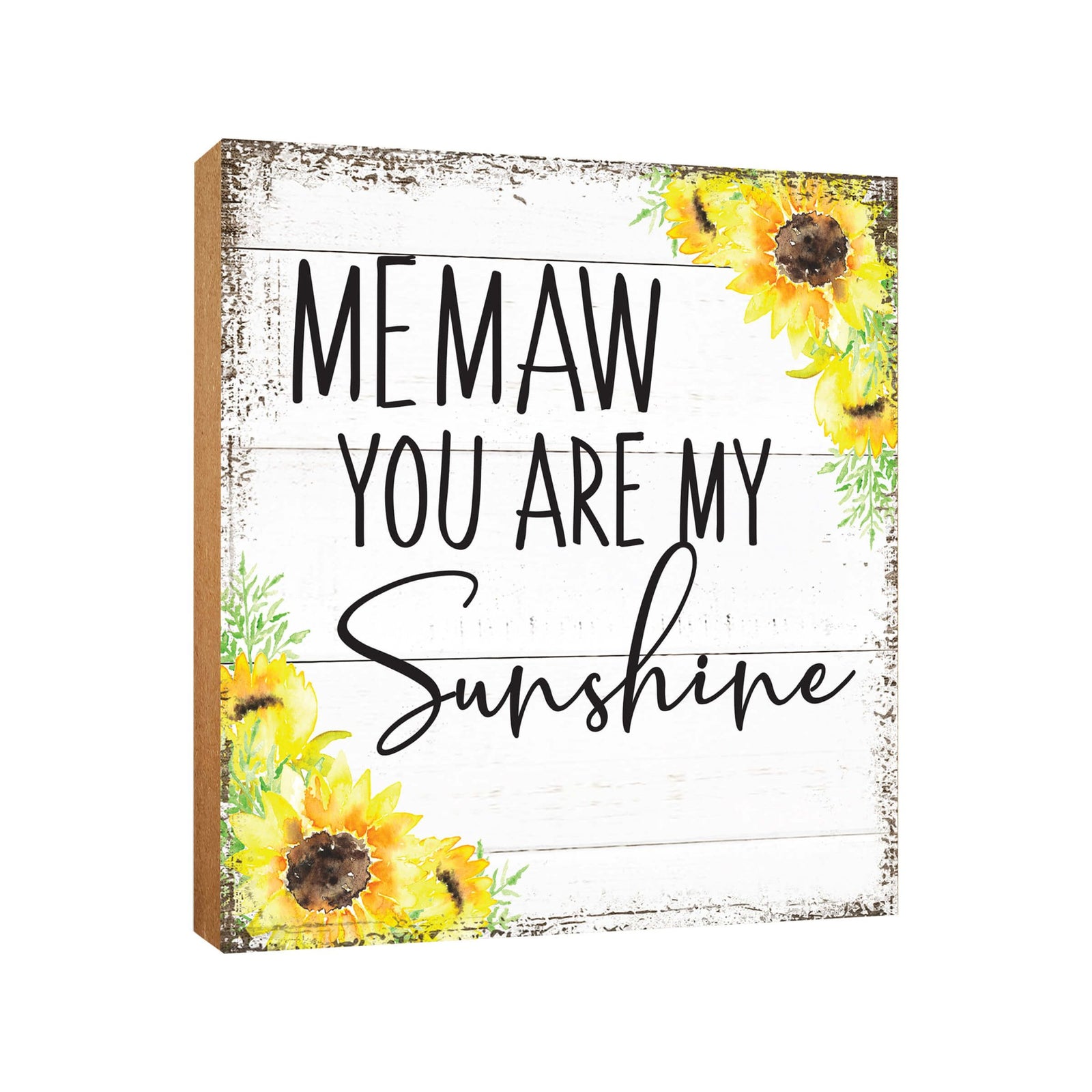 Wooden Unique Shelf Decor and Table Top Signs for Grandmother - You Are My Sunshine - LifeSong Milestones