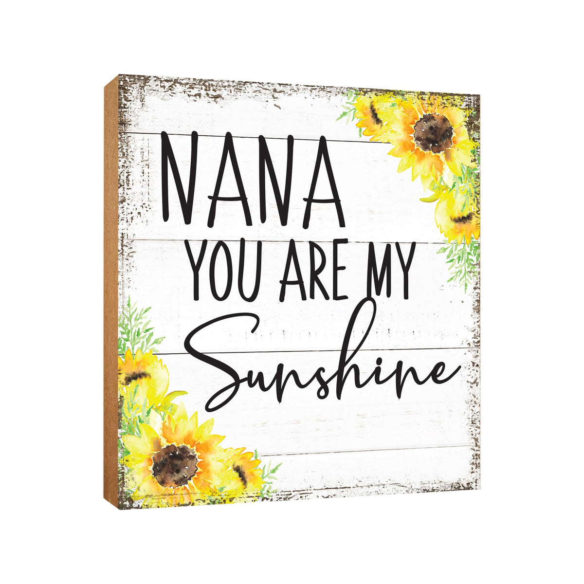 Wooden Unique Shelf Decor and Table Top Signs for Grandmother - You Are My Sunshine - LifeSong Milestones