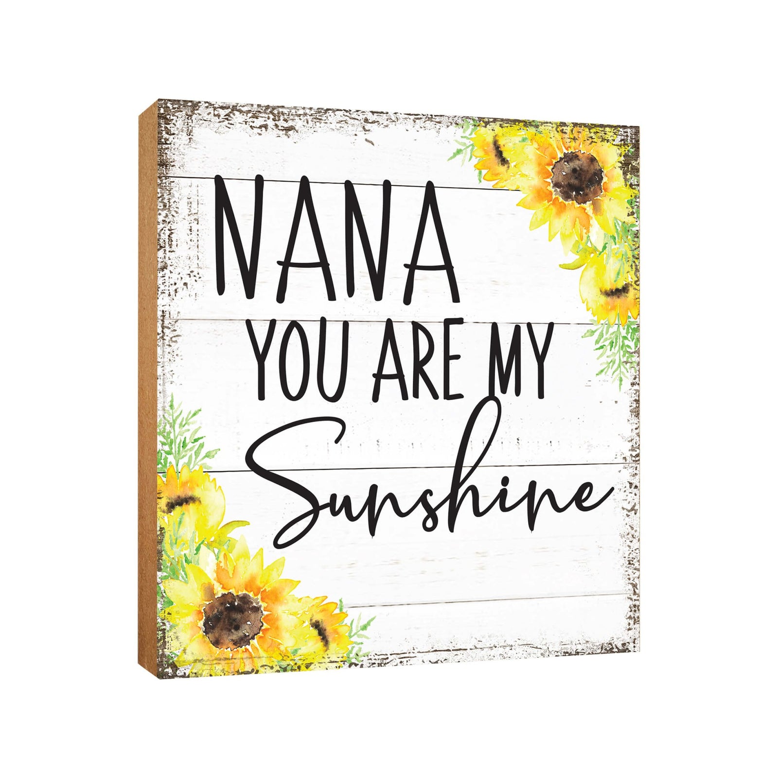 Wooden Unique Shelf Decor and Table Top Signs for Grandmother - You Are My Sunshine - LifeSong Milestones