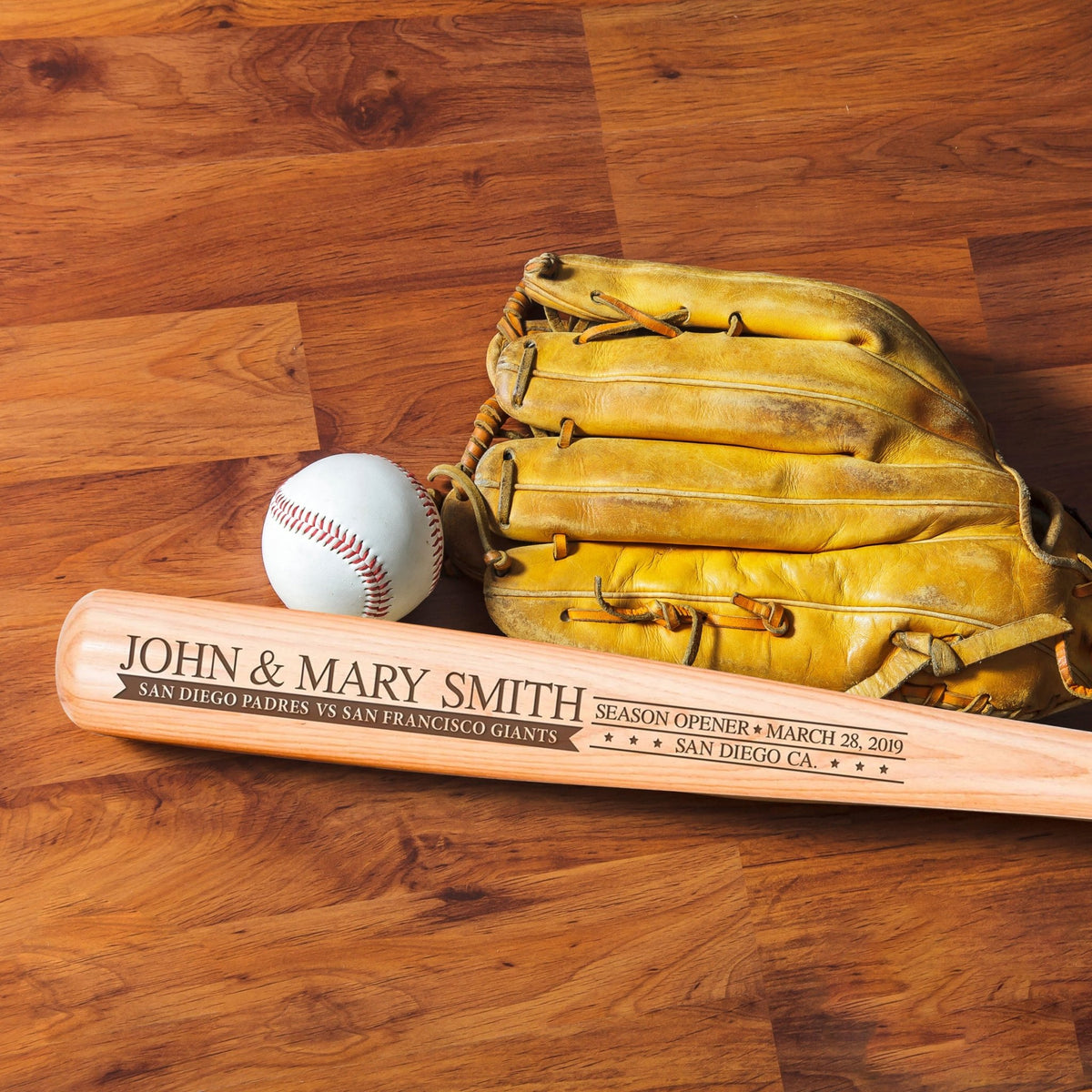 Your Favorite Team Personalized Décor Baseball Bat shelf decor - Season Opener - LifeSong Milestones