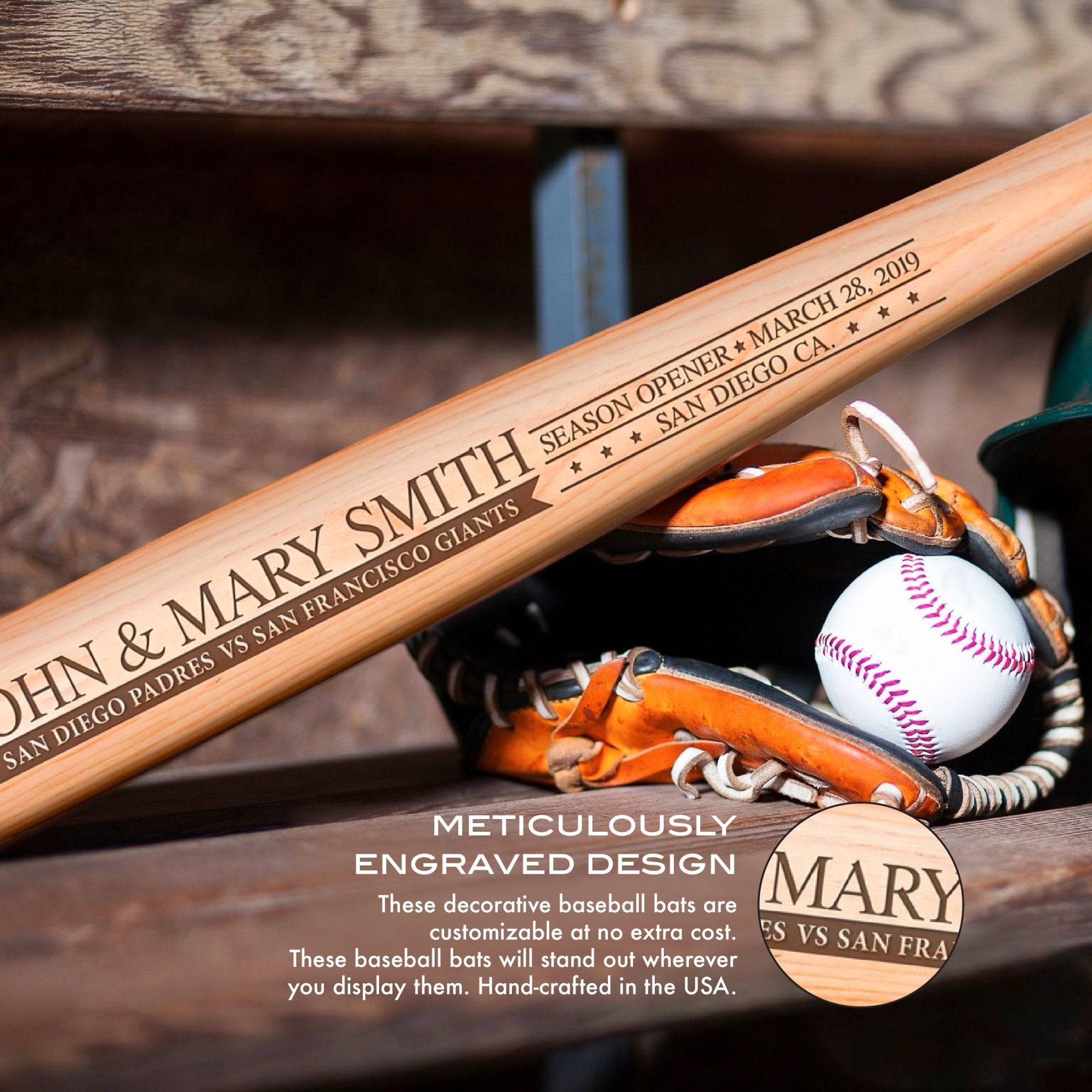 Custom Roster Bat Custom Team Baseball Bat Personalized Season Opener Fan Gift Man Cave Decor