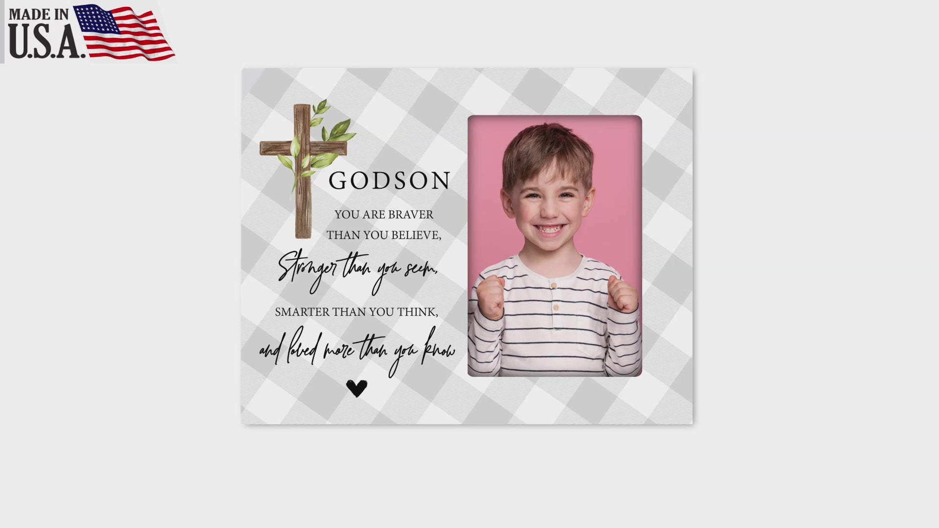 Wooden Picture Frame Gift Ideas for Godson