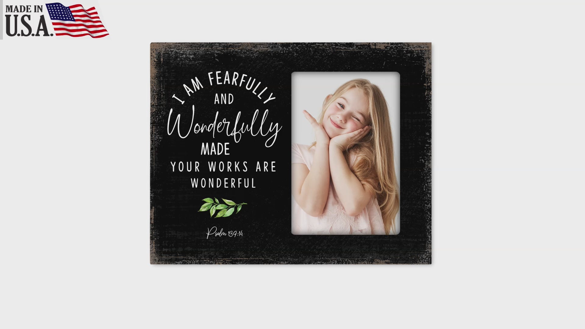 Fearfully & Wonderfully Made Wooden Picture Frame