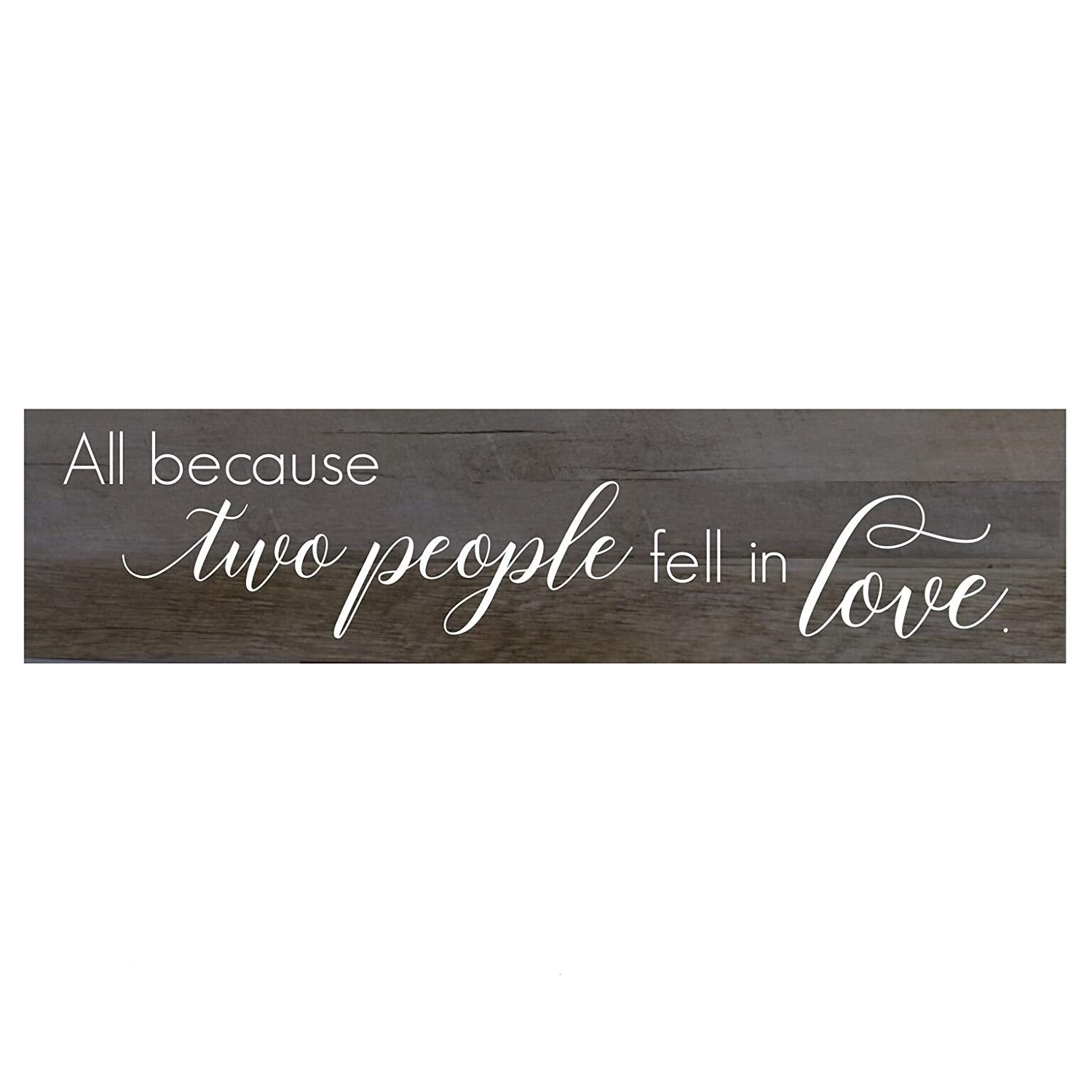 10" x 40" x .0625" Wall Plaque - All Because Two People - LifeSong Milestones