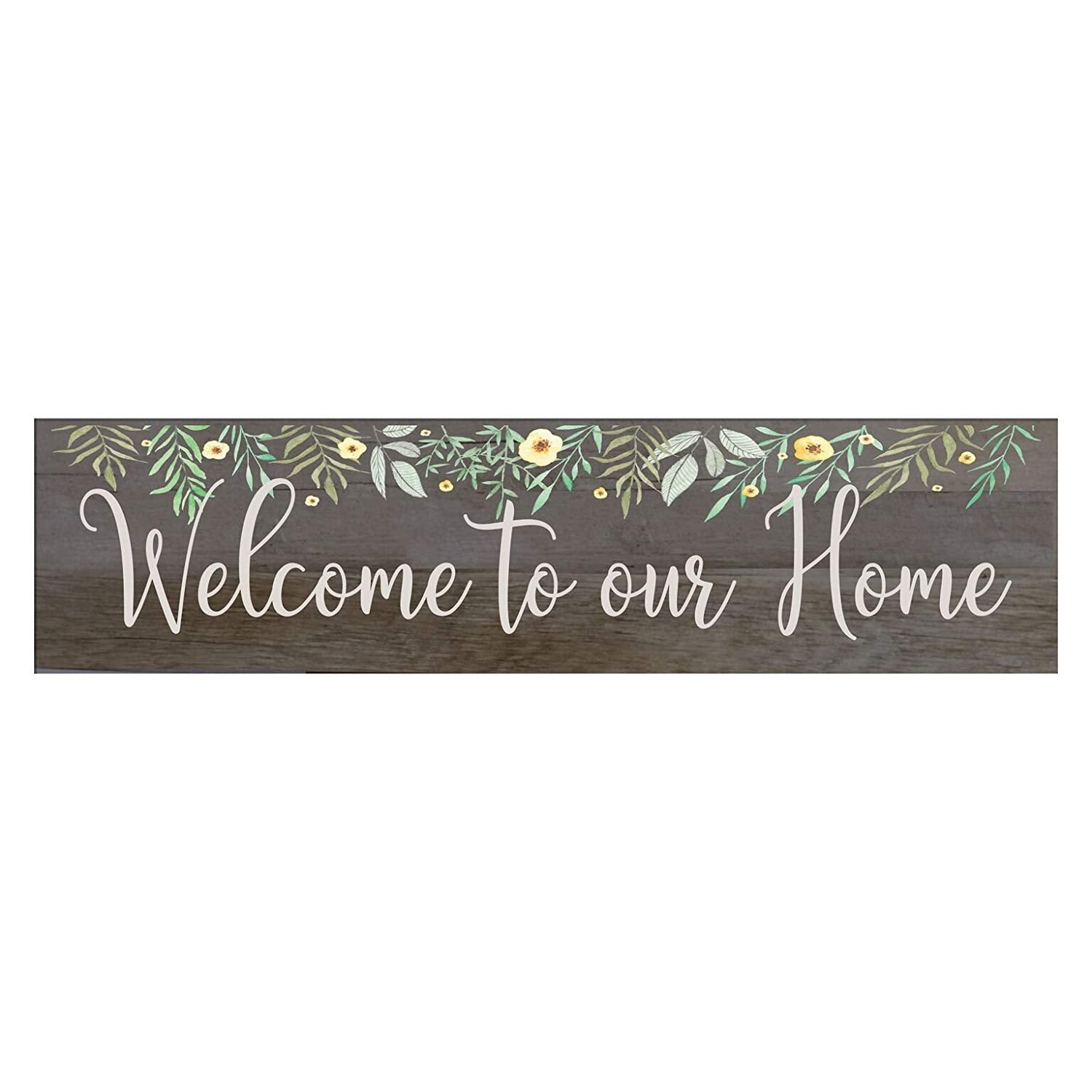 10" x 40" x .0625" Wall Plaque Barnwood Family Home Decoration Welcome Signs - LifeSong Milestones