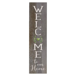 10" x 40" x .0625" Wall Plaque Barnwood Family Home Decoration Welcome Signs - LifeSong Milestones