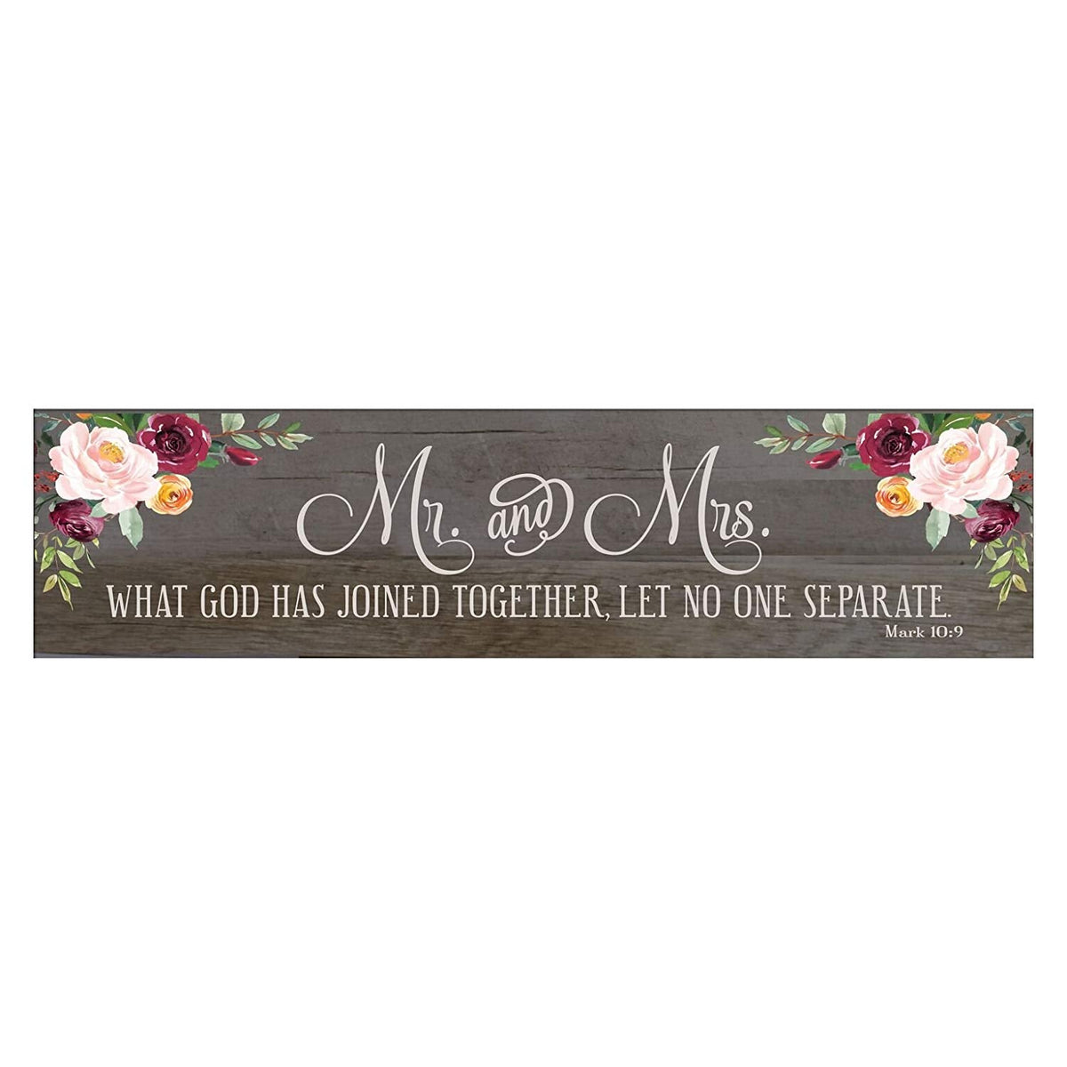 10" x 40" x .0625" Wall Plaque Barnwood Family Rustic Home Decor Sign Print Art - LifeSong Milestones