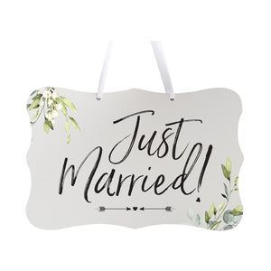 Lifesong Milestones Wedding Wall Hanging Sign Just Married: Personalize Your Special Day