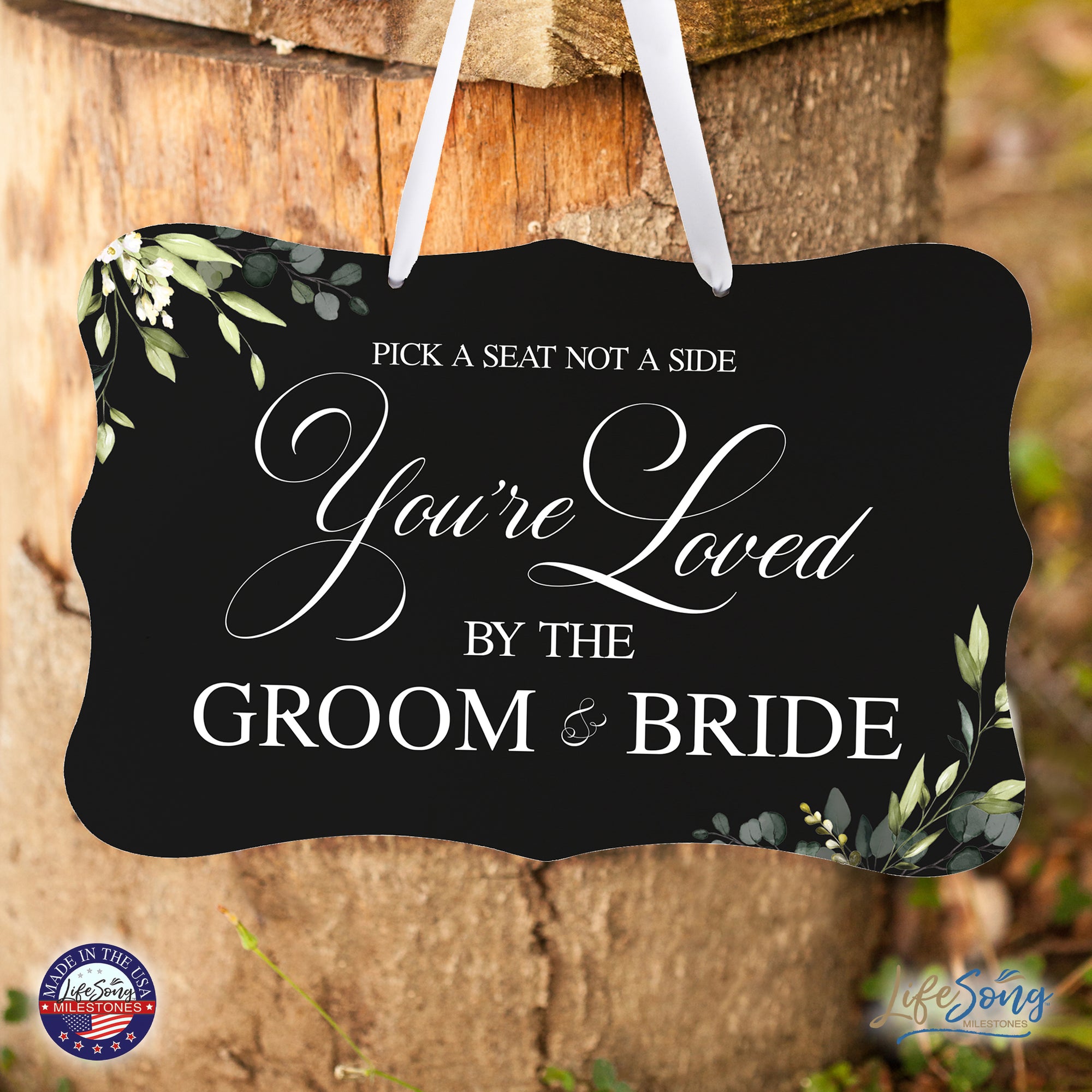 Wedding Wall Hanging Signs For Ceremony And Reception For Couples