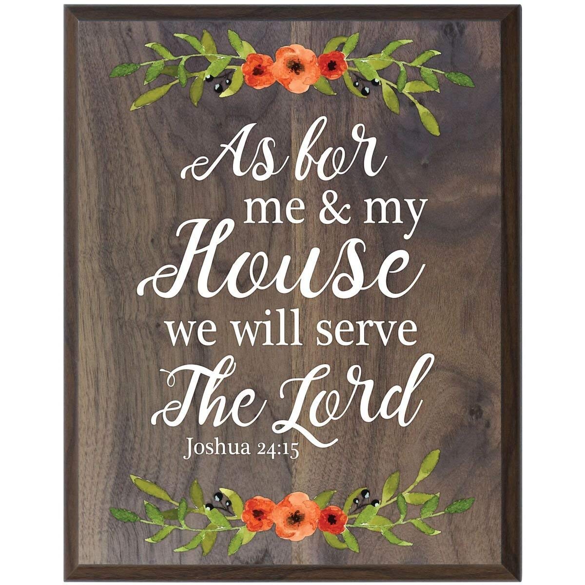 12 x 15 Wall Plaque Decor - As For Me And My House - LifeSong Milestones