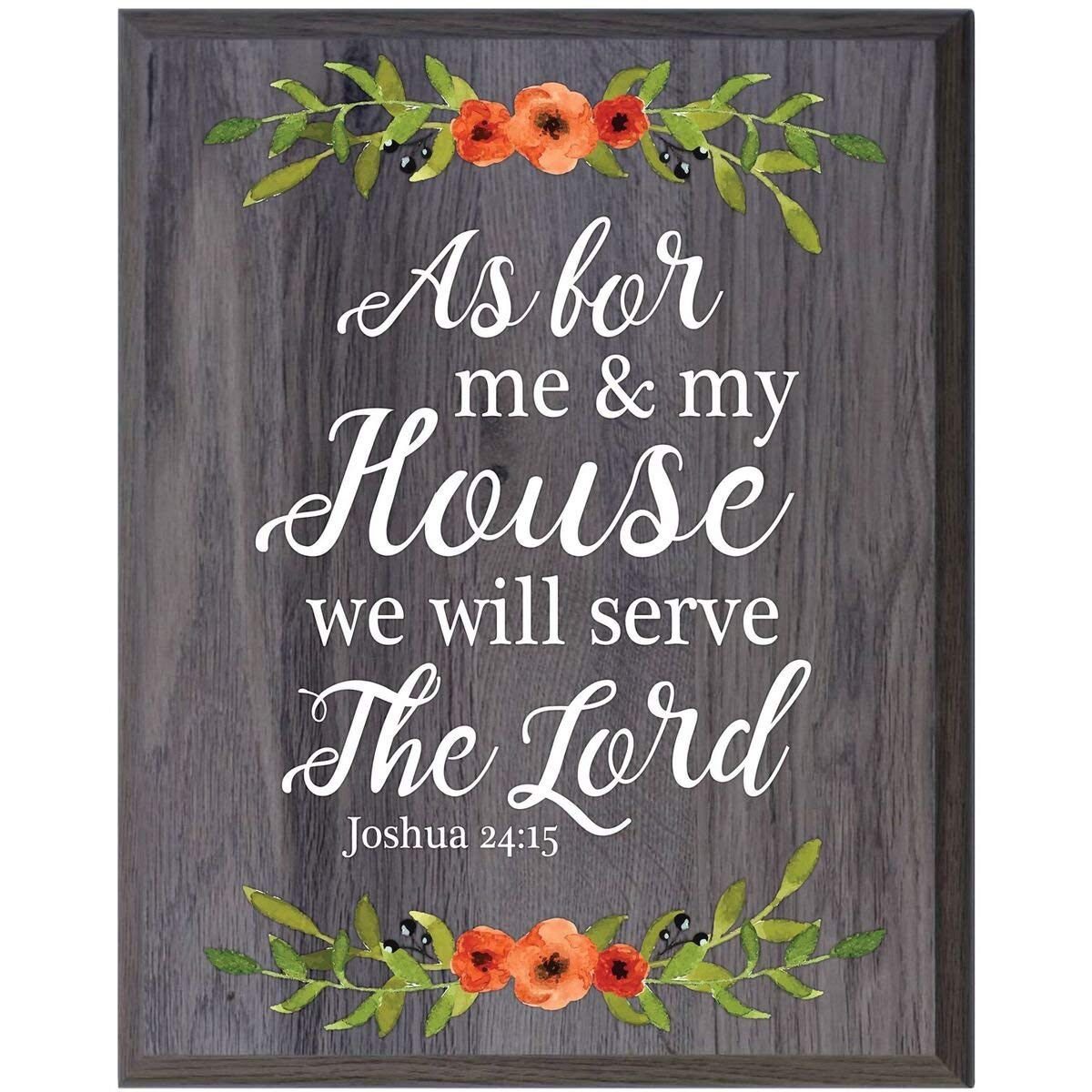 12 x 15 Wall Plaque Decor - As For Me And My House - LifeSong Milestones