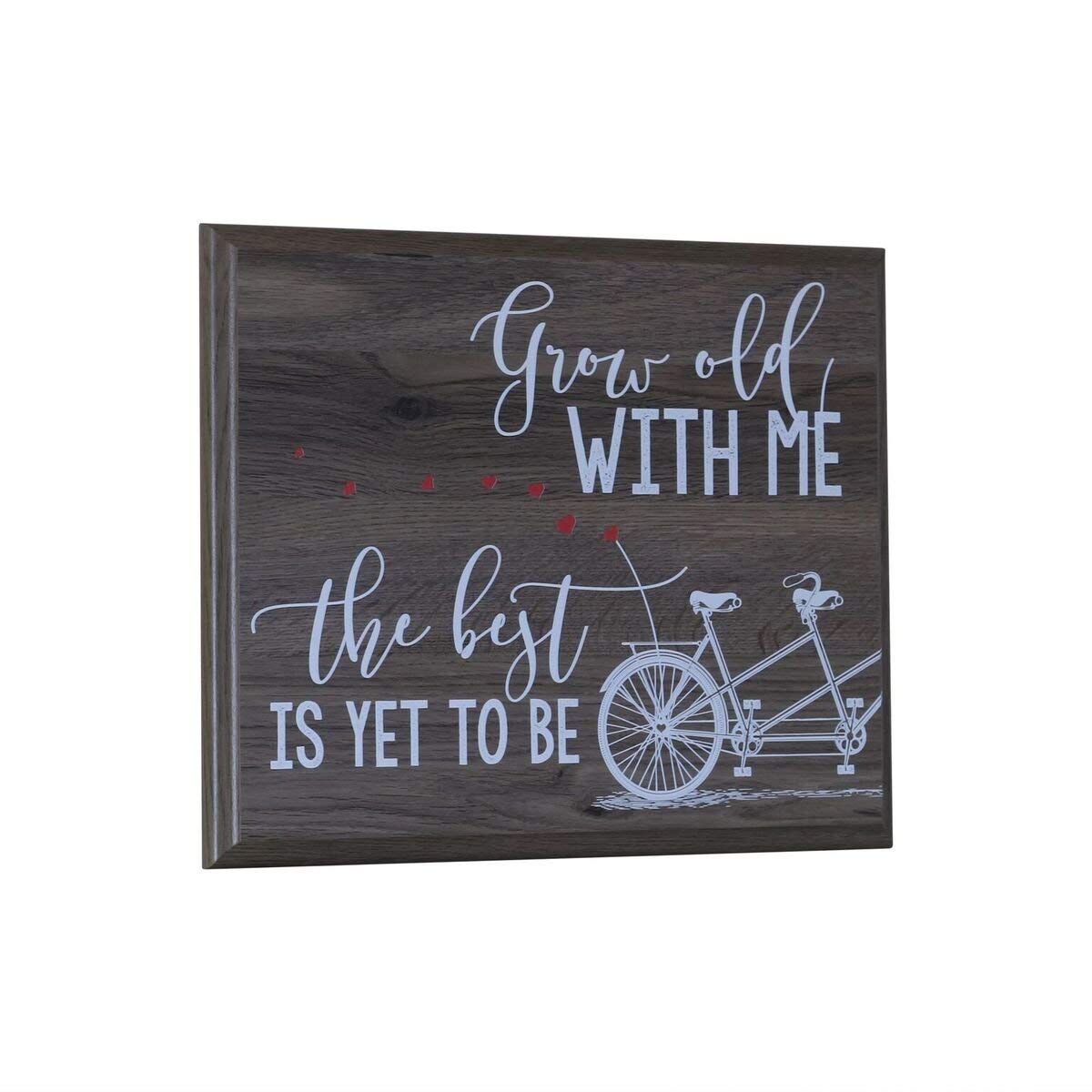 12 x 15 Wall Plaque Decor - Grow Old With Me - LifeSong Milestones
