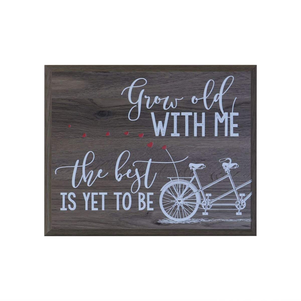 12 x 15 Wall Plaque Decor - Grow Old With Me - LifeSong Milestones