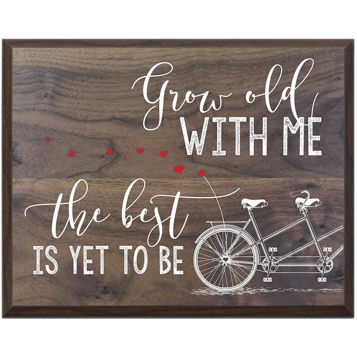 12 x 15 Wall Plaque Decor - Grow Old With Me - LifeSong Milestones
